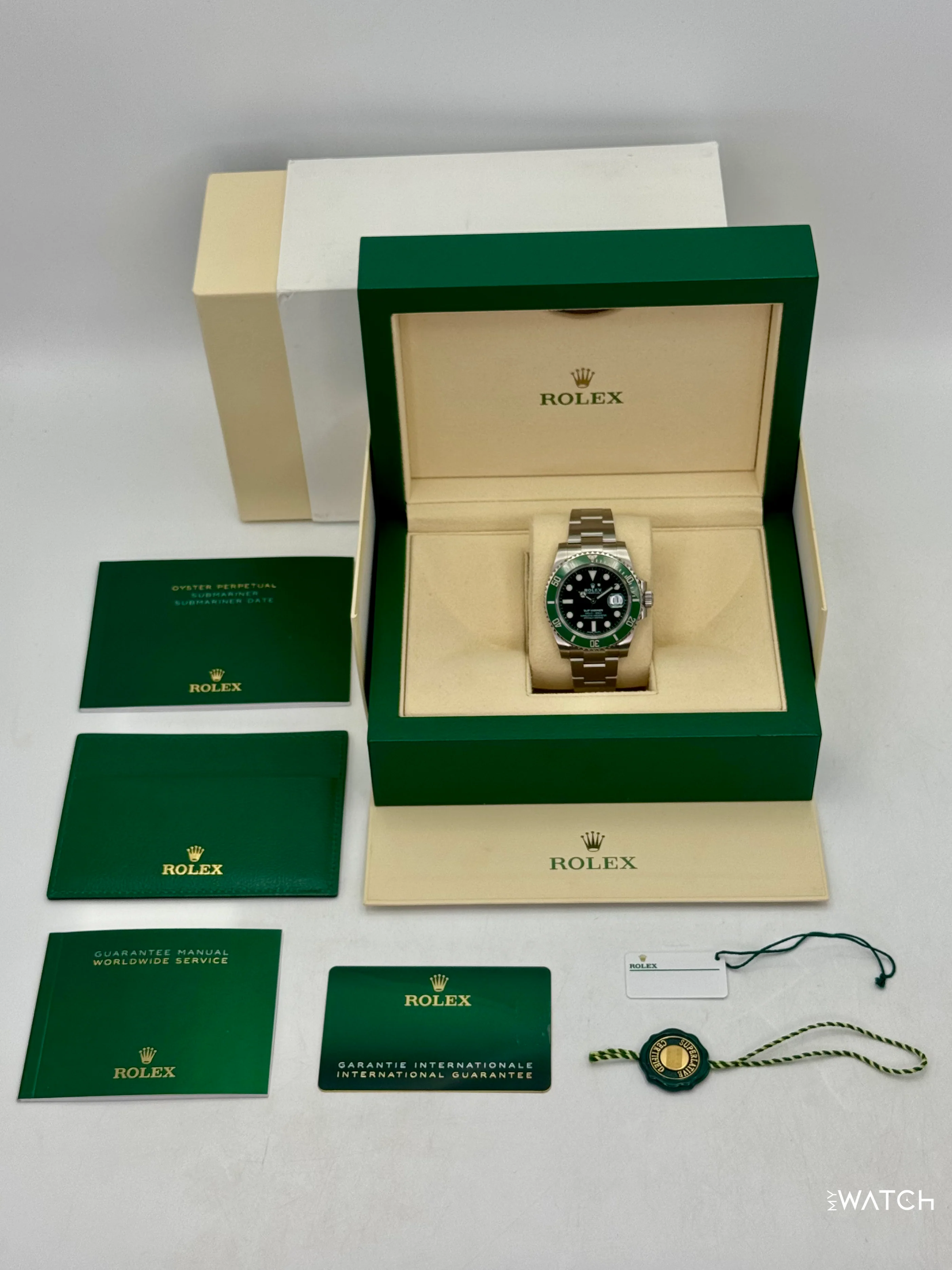 2020 Rolex Submariner “Hulk” 40mm 116610LV Green Dial (GREEN CARD & STICKERED) - Image 10