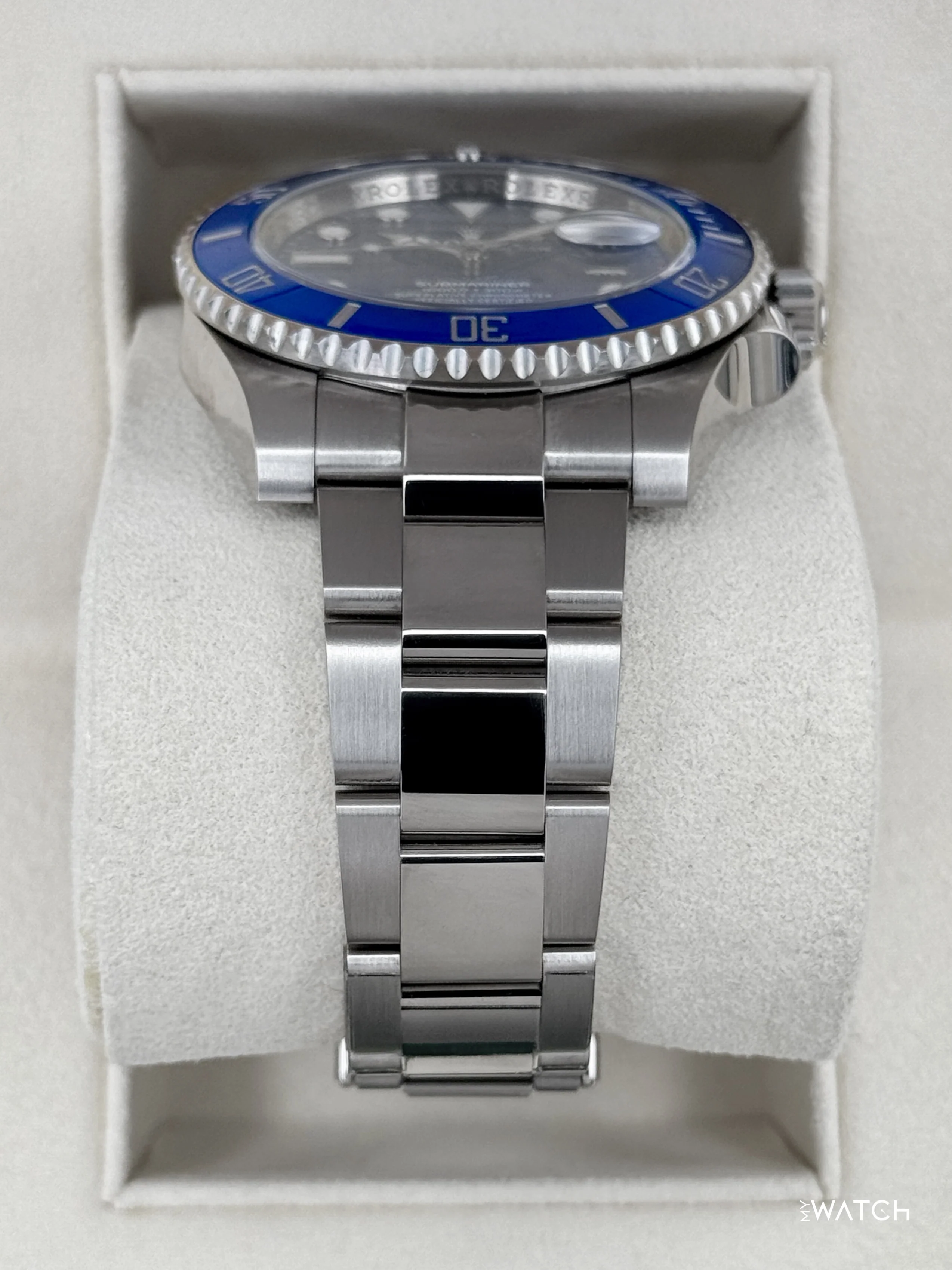 2020 Rolex Submariner "Smurf" 40mm 116619LB White Gold Blue Dial (NFC Card) - Image 3