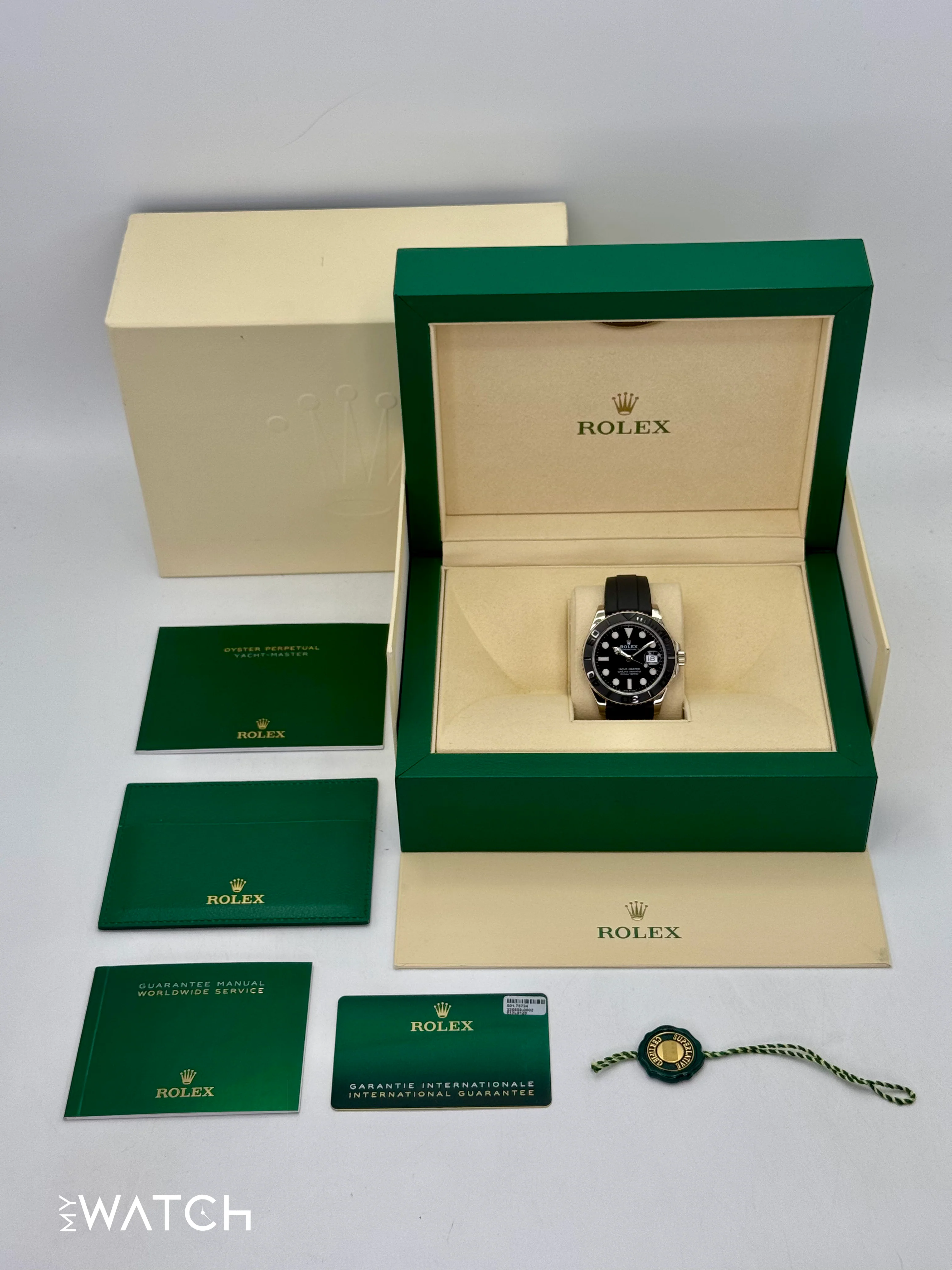 2020 Rolex Yacht-Master 42mm 226659 White Gold Oysterflex Black Dial - Image 10
