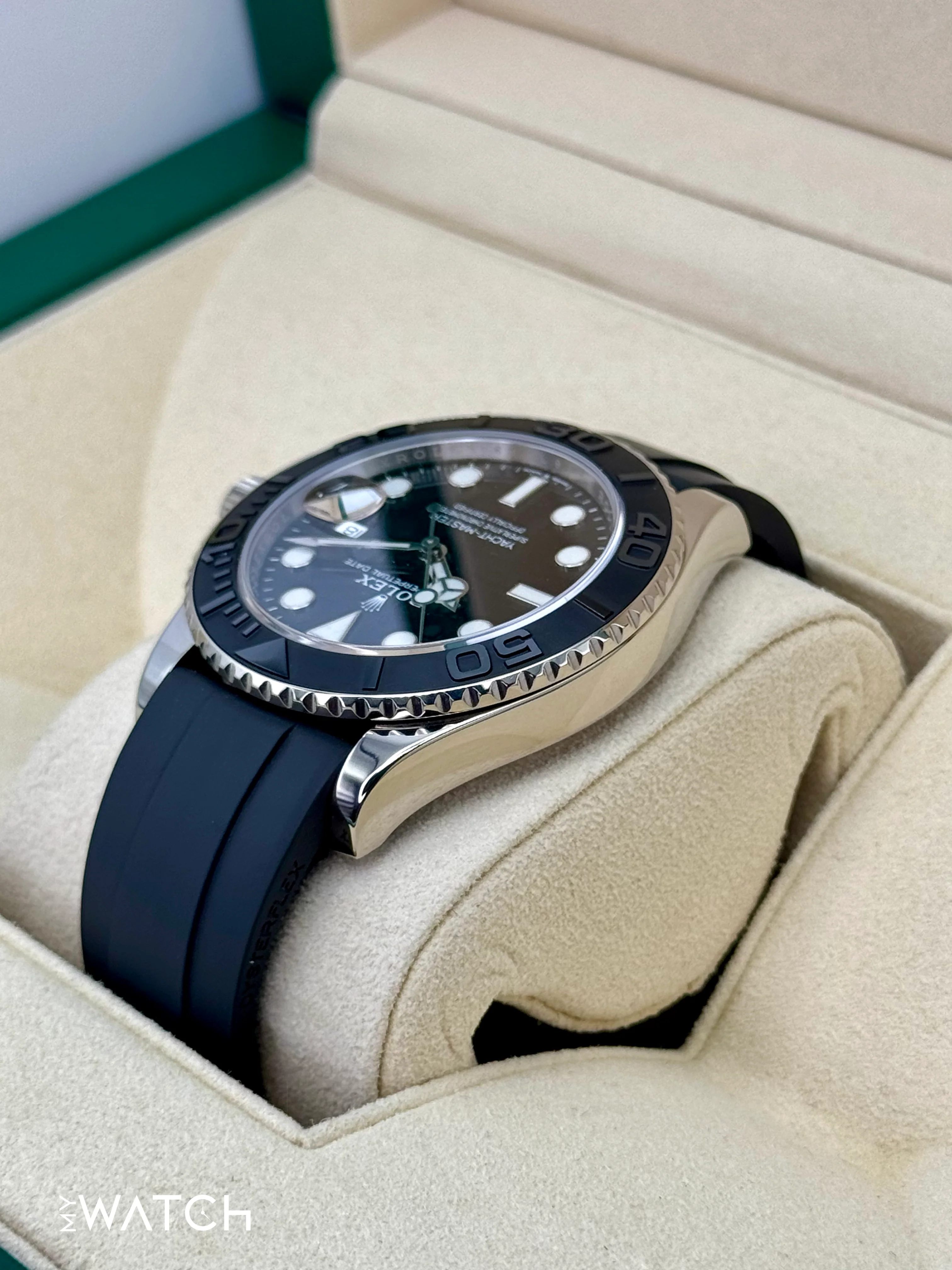 2020 Rolex Yacht-Master 42mm 226659 White Gold Oysterflex Black Dial - Image 6