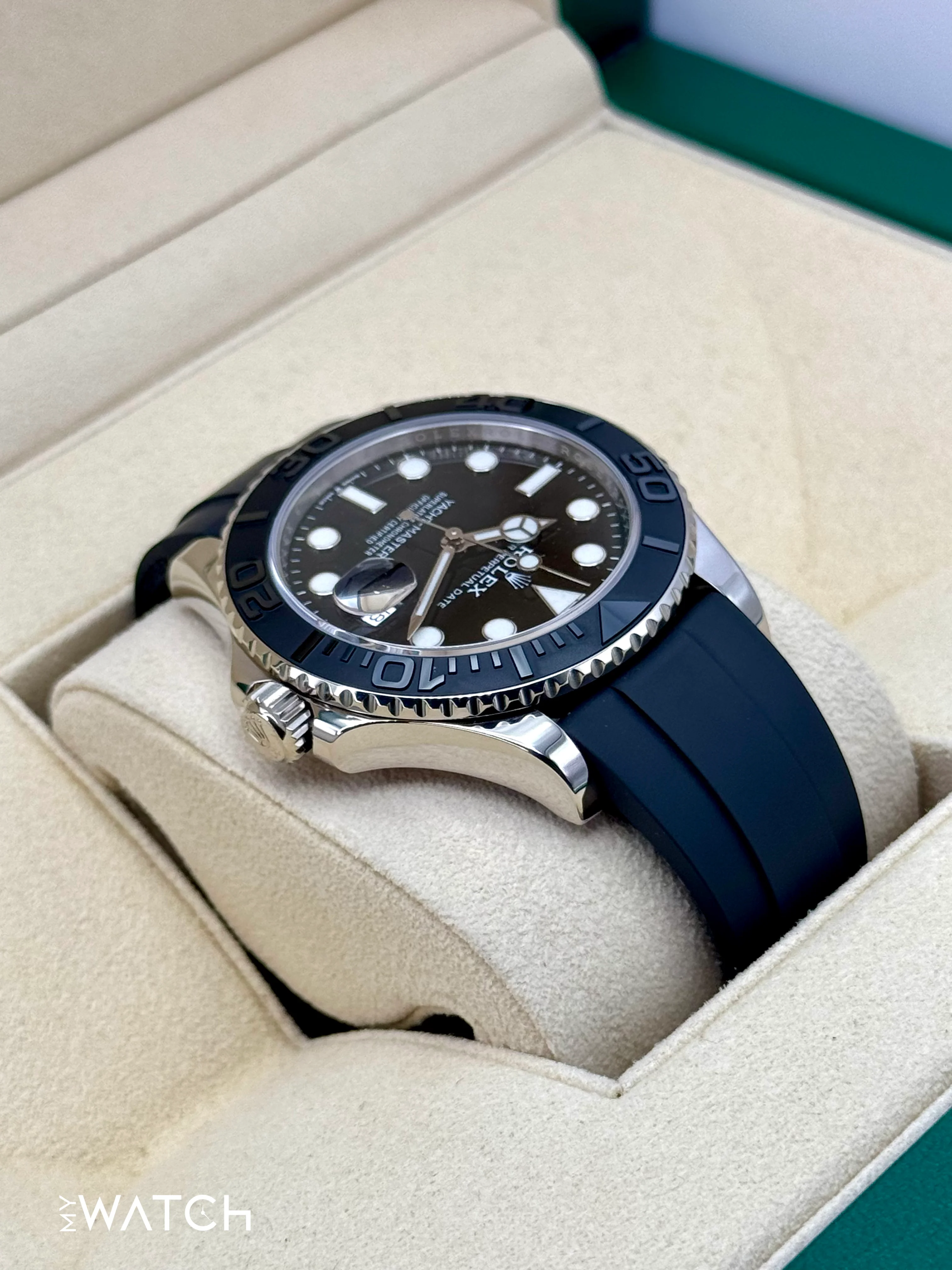 2020 Rolex Yacht-Master 42mm 226659 White Gold Oysterflex Black Dial - Image 7