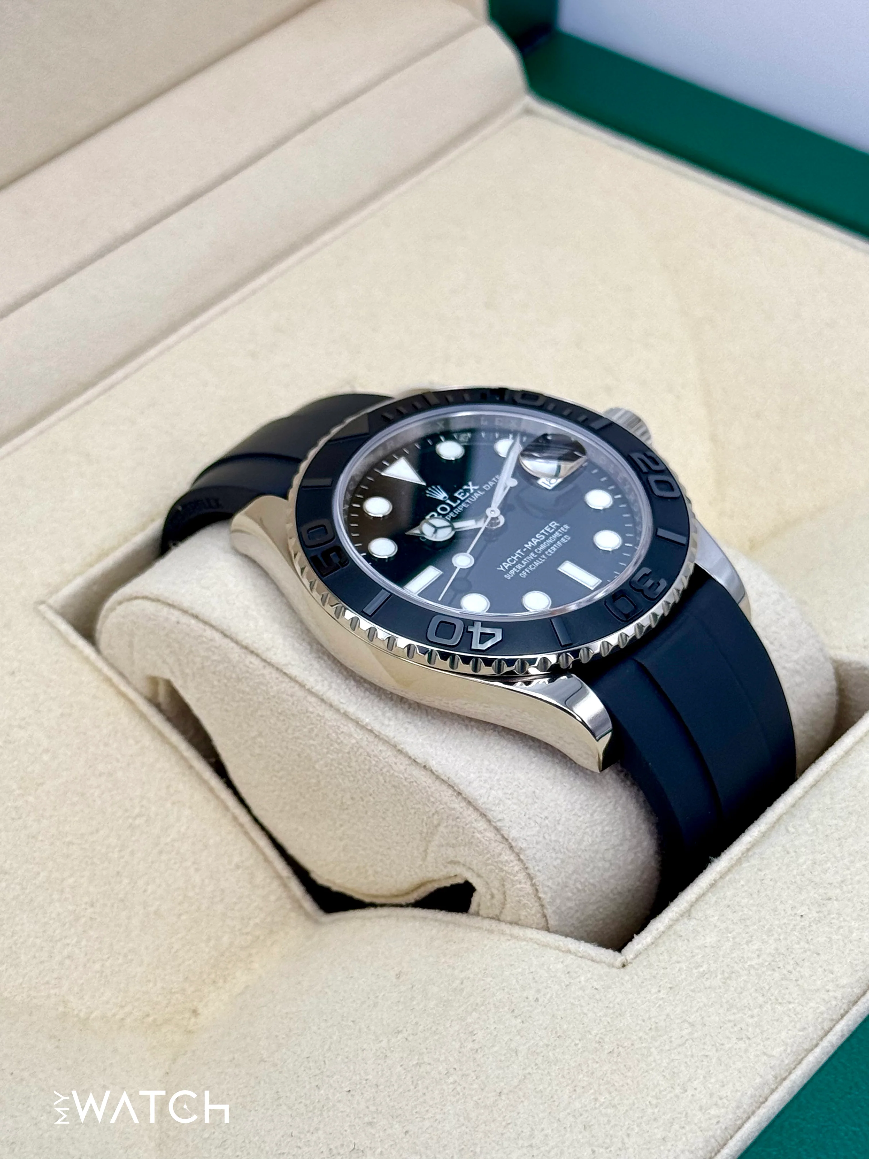 2020 Rolex Yacht-Master 42mm 226659 White Gold Oysterflex Black Dial - Image 8