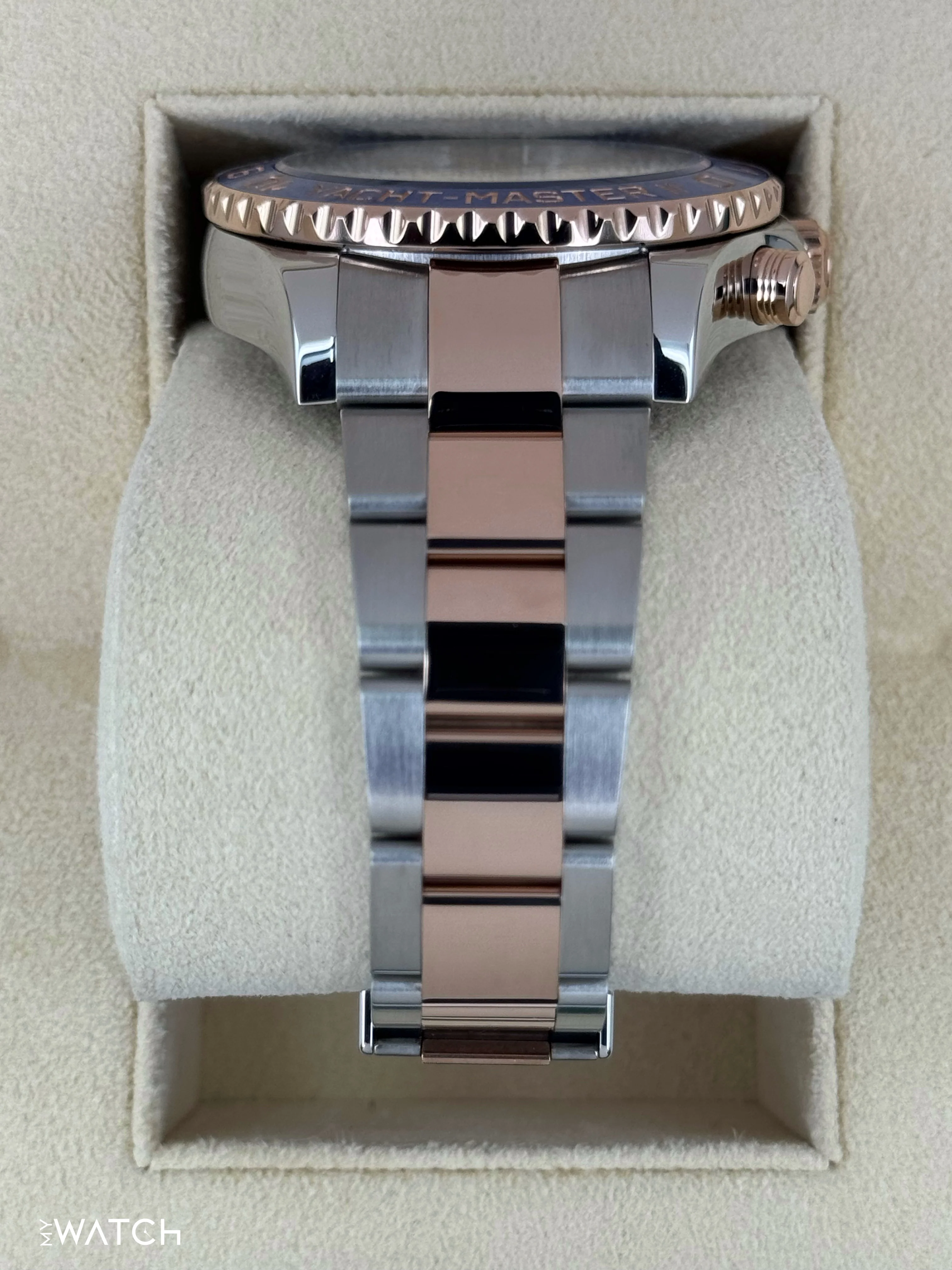 2020 Rolex Yacht-Master II 44mm 116681 Two-Tone White Dial - Image 3