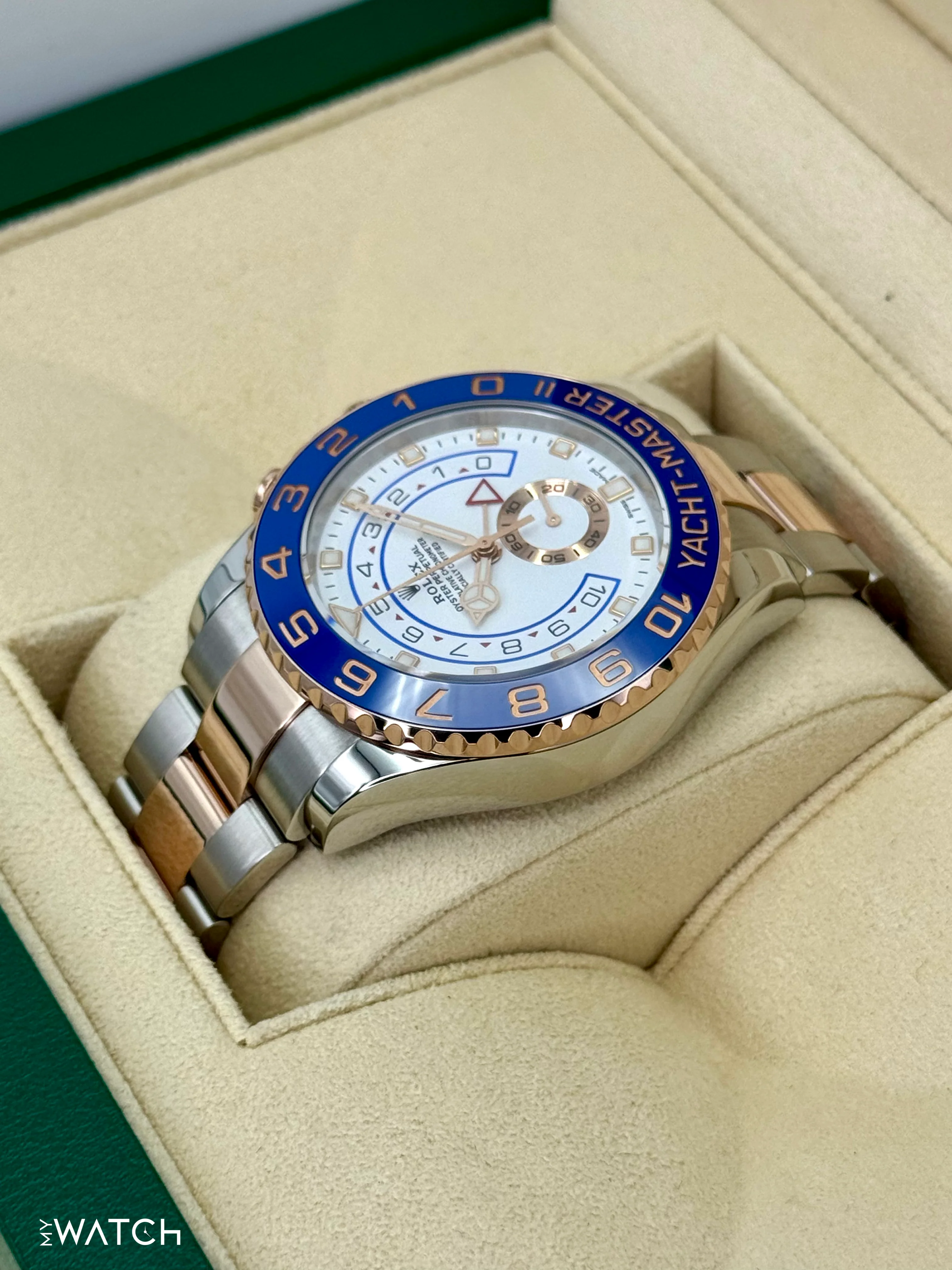 2020 Rolex Yacht-Master II 44mm 116681 Two-Tone White Dial - Image 7