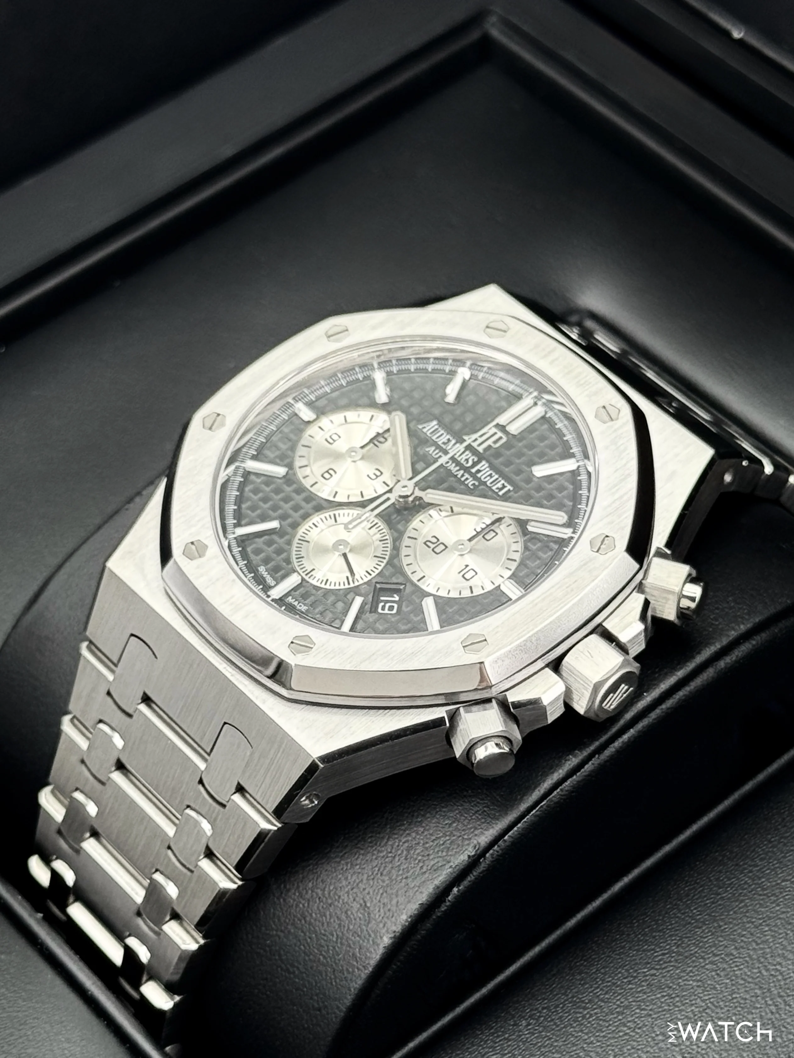 2021 Audemars Piguet Royal Oak Chronograph 41mm 26331ST Stainless Steel Black Dial - Image 5