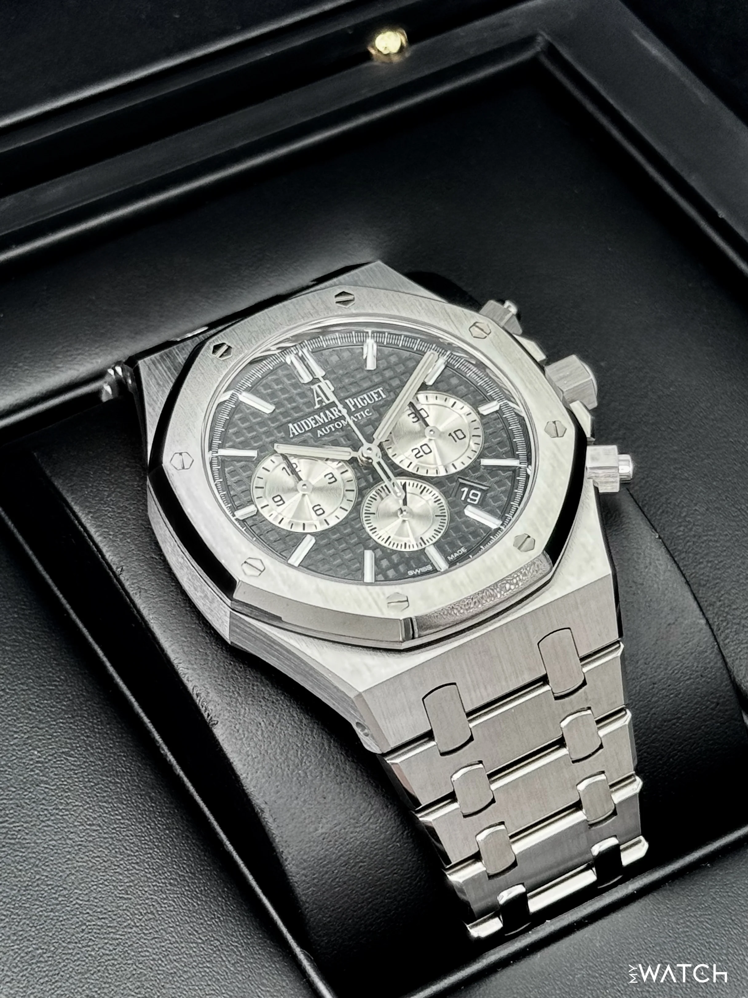 2021 Audemars Piguet Royal Oak Chronograph 41mm 26331ST Stainless Steel Black Dial - Image 6