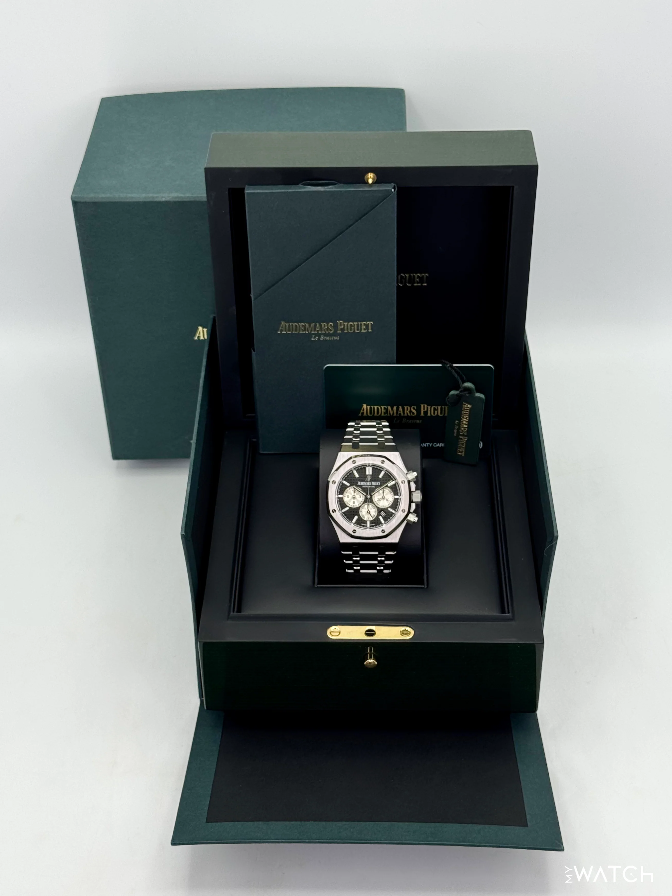 2021 Audemars Piguet Royal Oak Chronograph 41mm 26331ST Stainless Steel Black Dial - Image 9