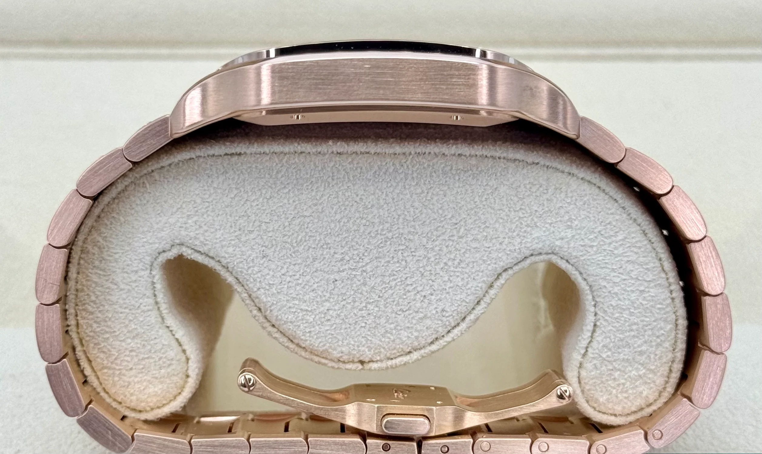 2021 Cartier Santos De Cartier 39.8mm WGSA0018 Rose Gold White Dial - Image 10
