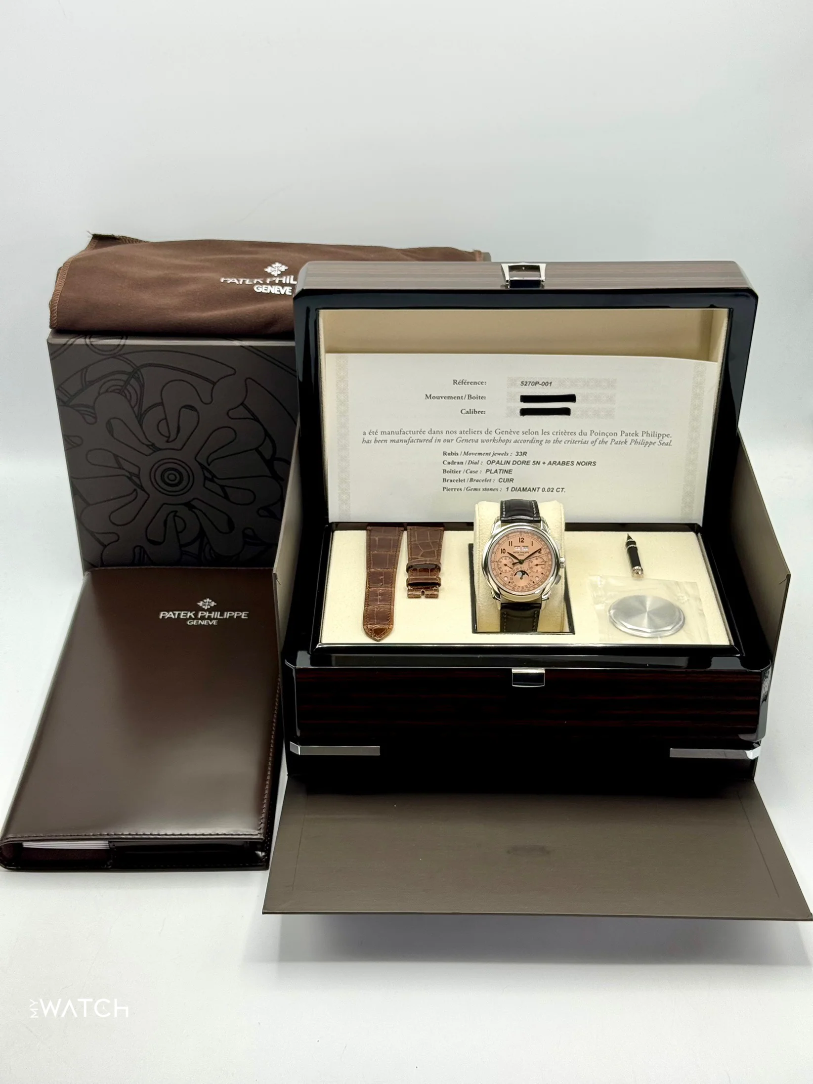 2021 Patek Philippe 5270P Perpetual Calendar Chronograph Salmon Dial - Image 11