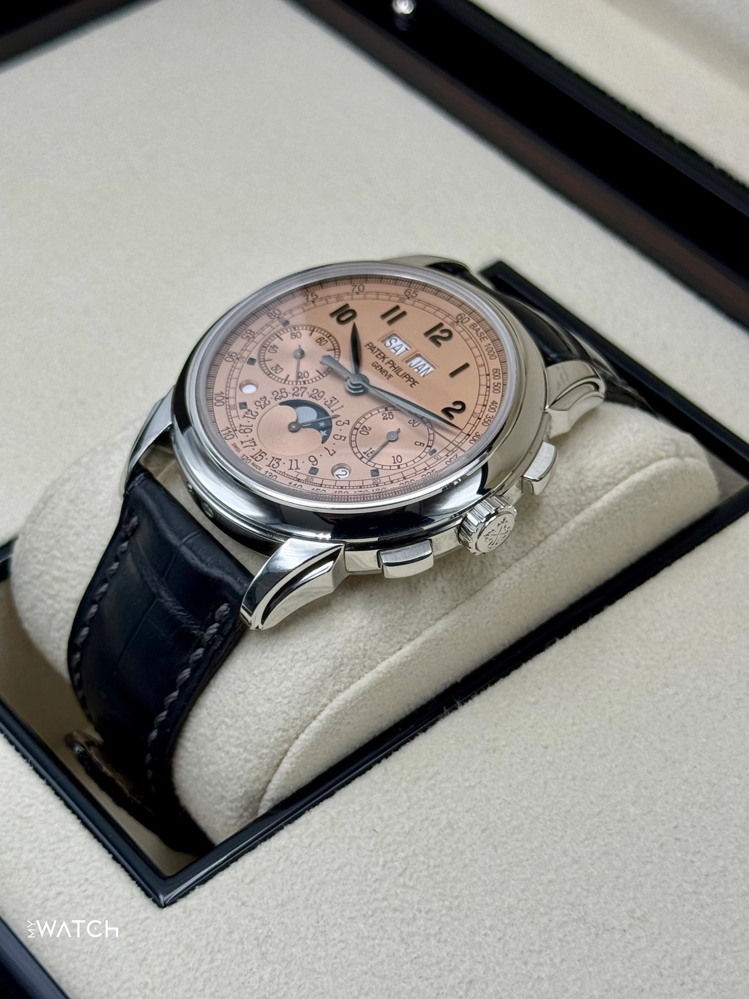 2021 Patek Philippe 5270P Perpetual Calendar Chronograph Salmon Dial - Image 5