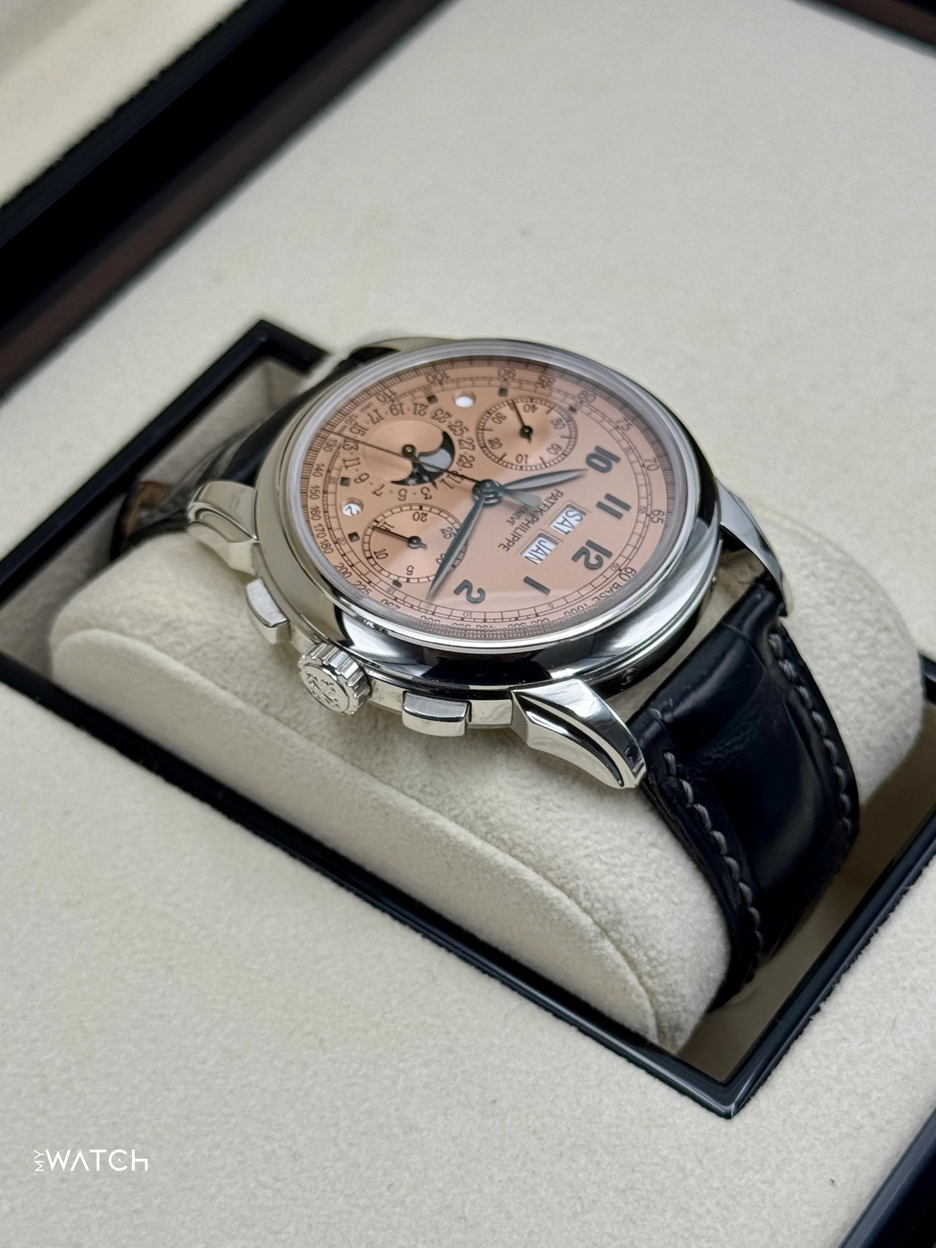 2021 Patek Philippe 5270P Perpetual Calendar Chronograph Salmon Dial - Image 8