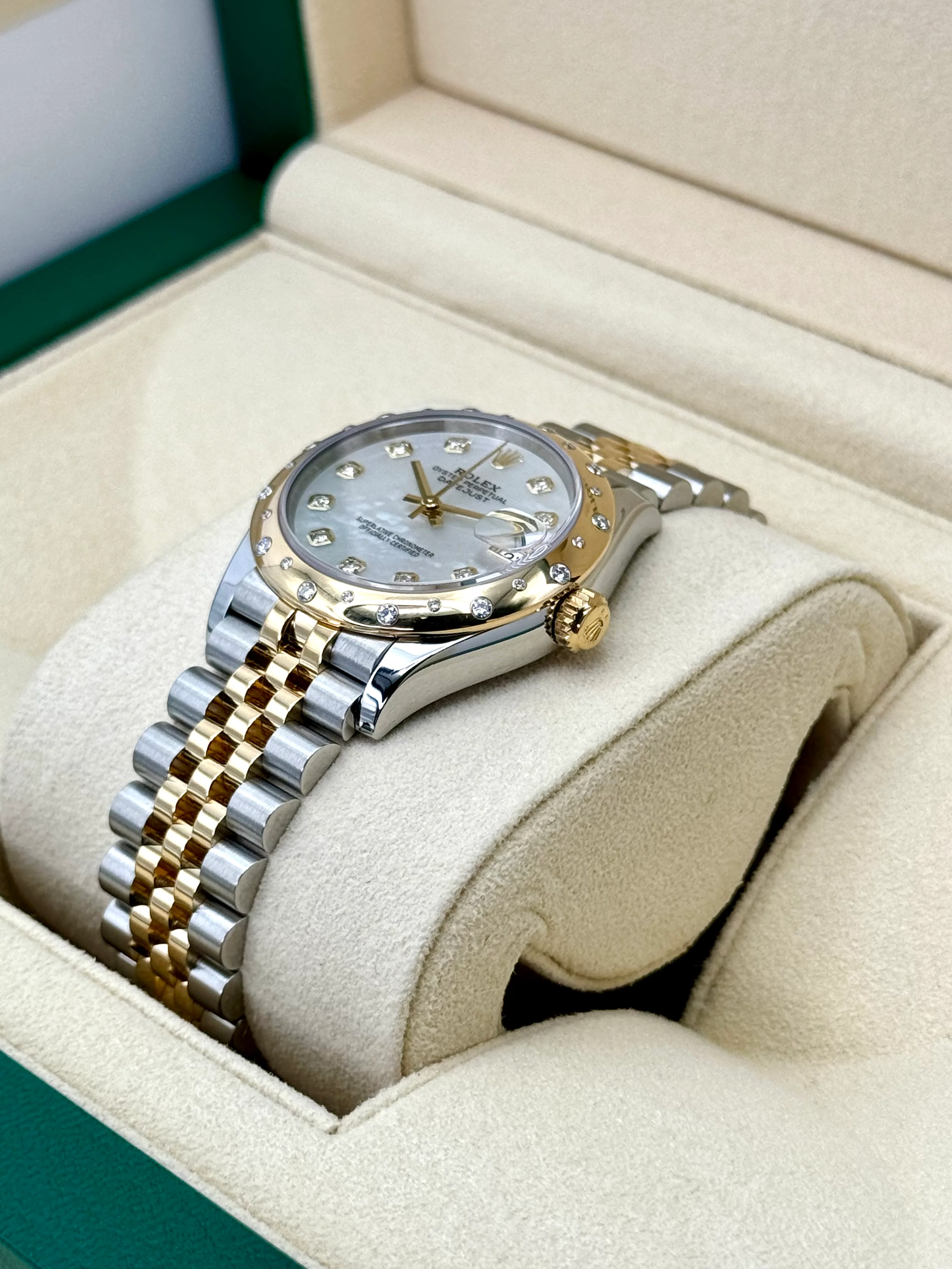 2021 Rolex Datejust 31mm 278343RBR Two-Tone Jubilee MOP Diamond Dial - Image 5