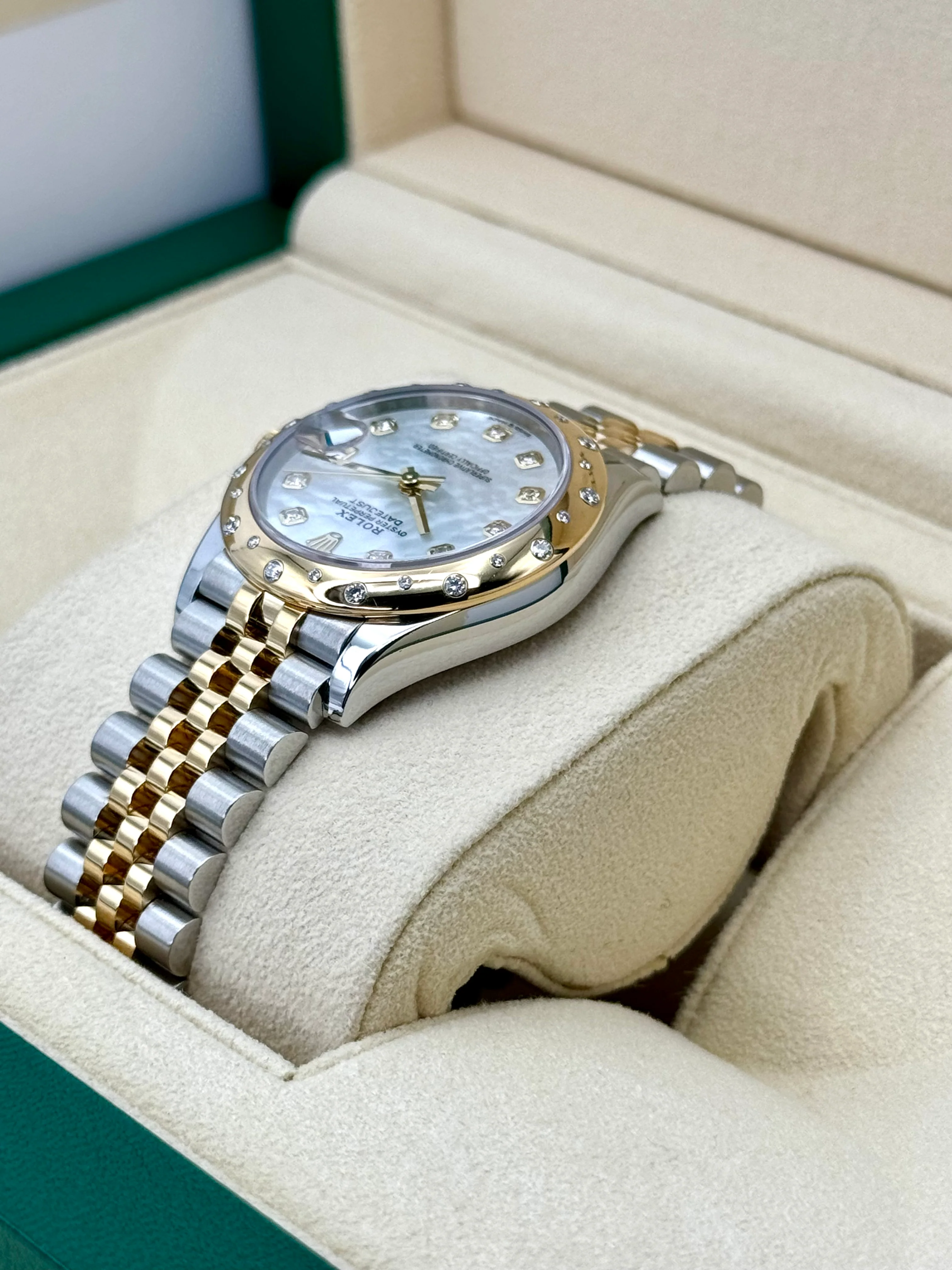2021 Rolex Datejust 31mm 278343RBR Two-Tone Jubilee MOP Diamond Dial - Image 7