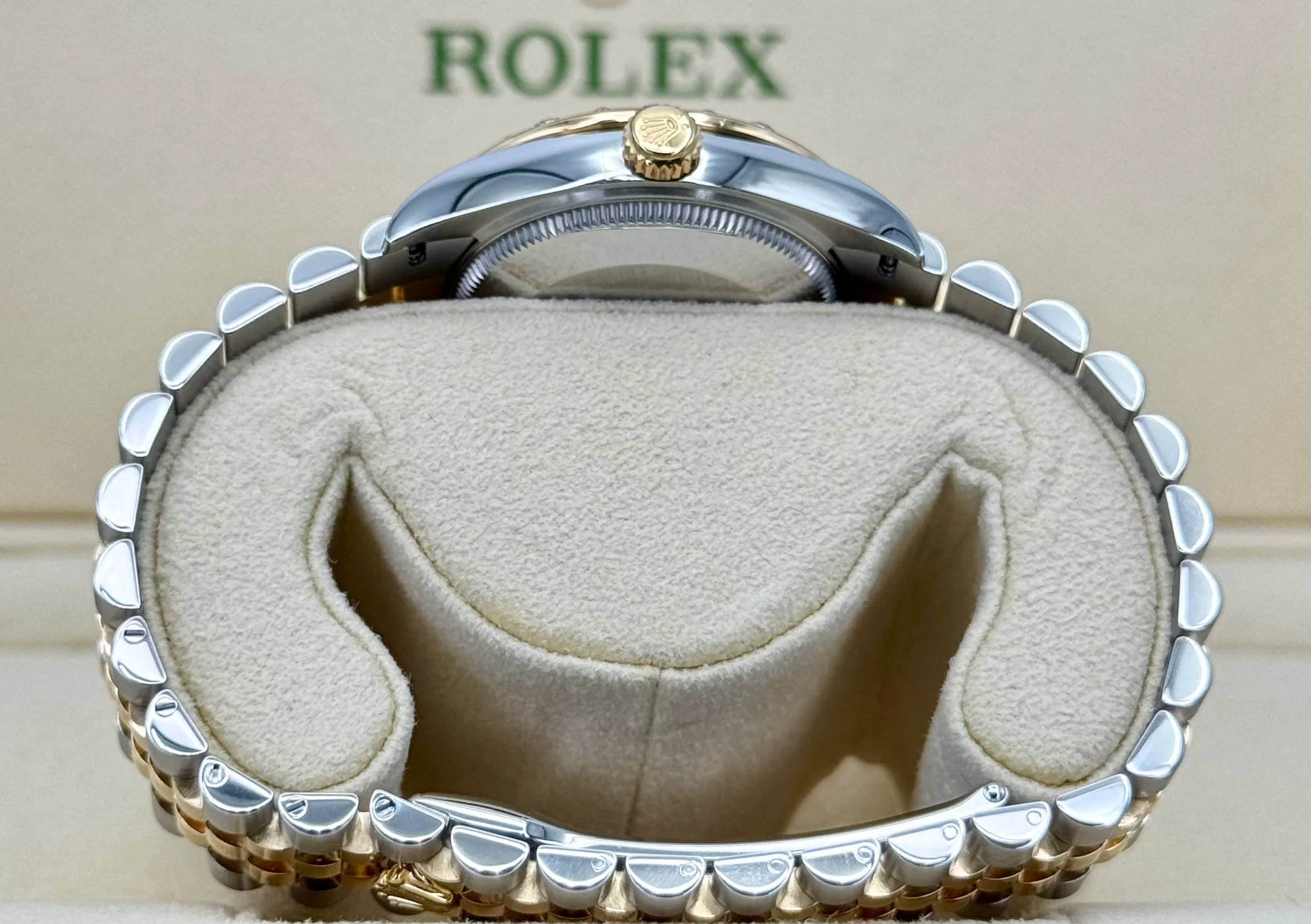 2021 Rolex Datejust 31mm 278343RBR Two-Tone Jubilee MOP Diamond Dial - Image 9