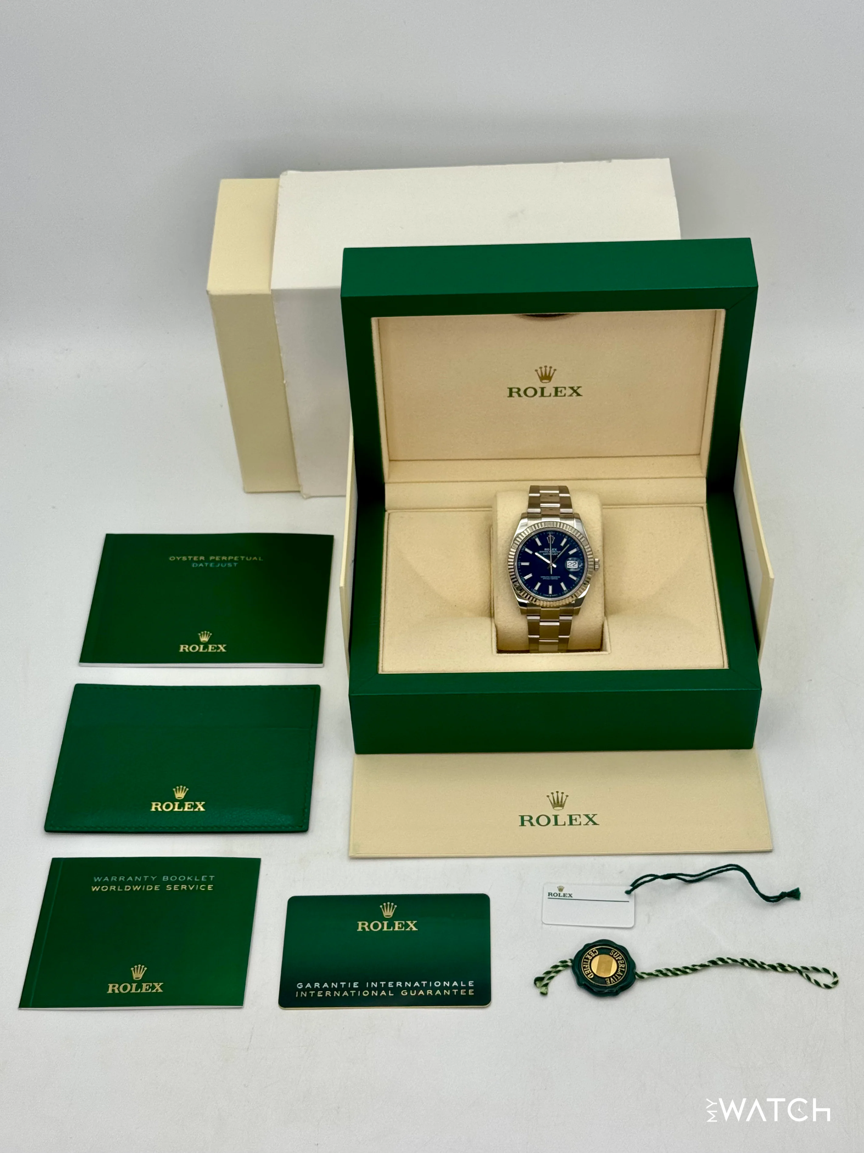 2021 Rolex Datejust 41mm 126334 Stainless Steel Oyster Blue Dial - Image 10