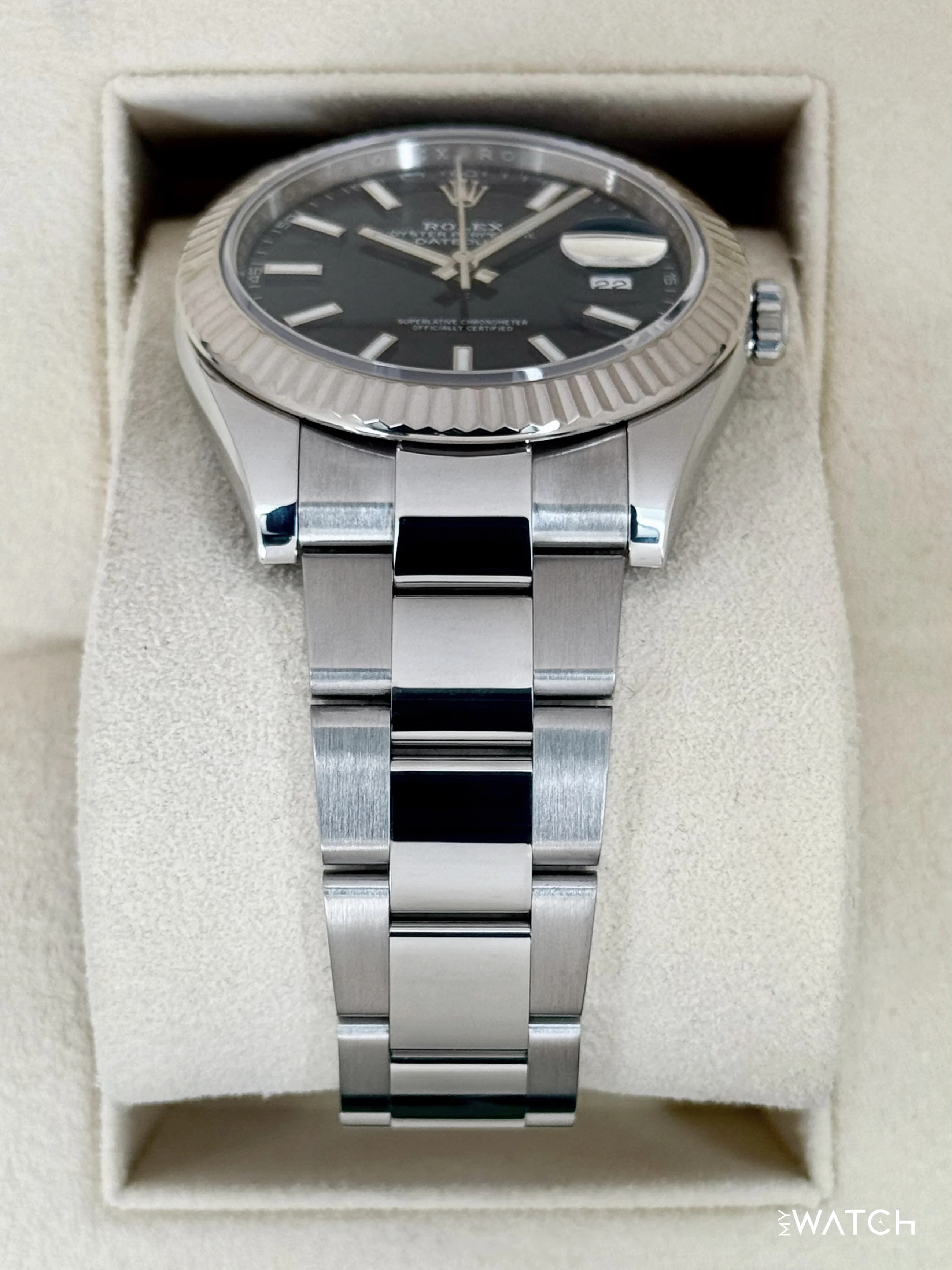 2021 Rolex Datejust 41mm 126334 Stainless Steel Oyster Blue Dial - Image 3