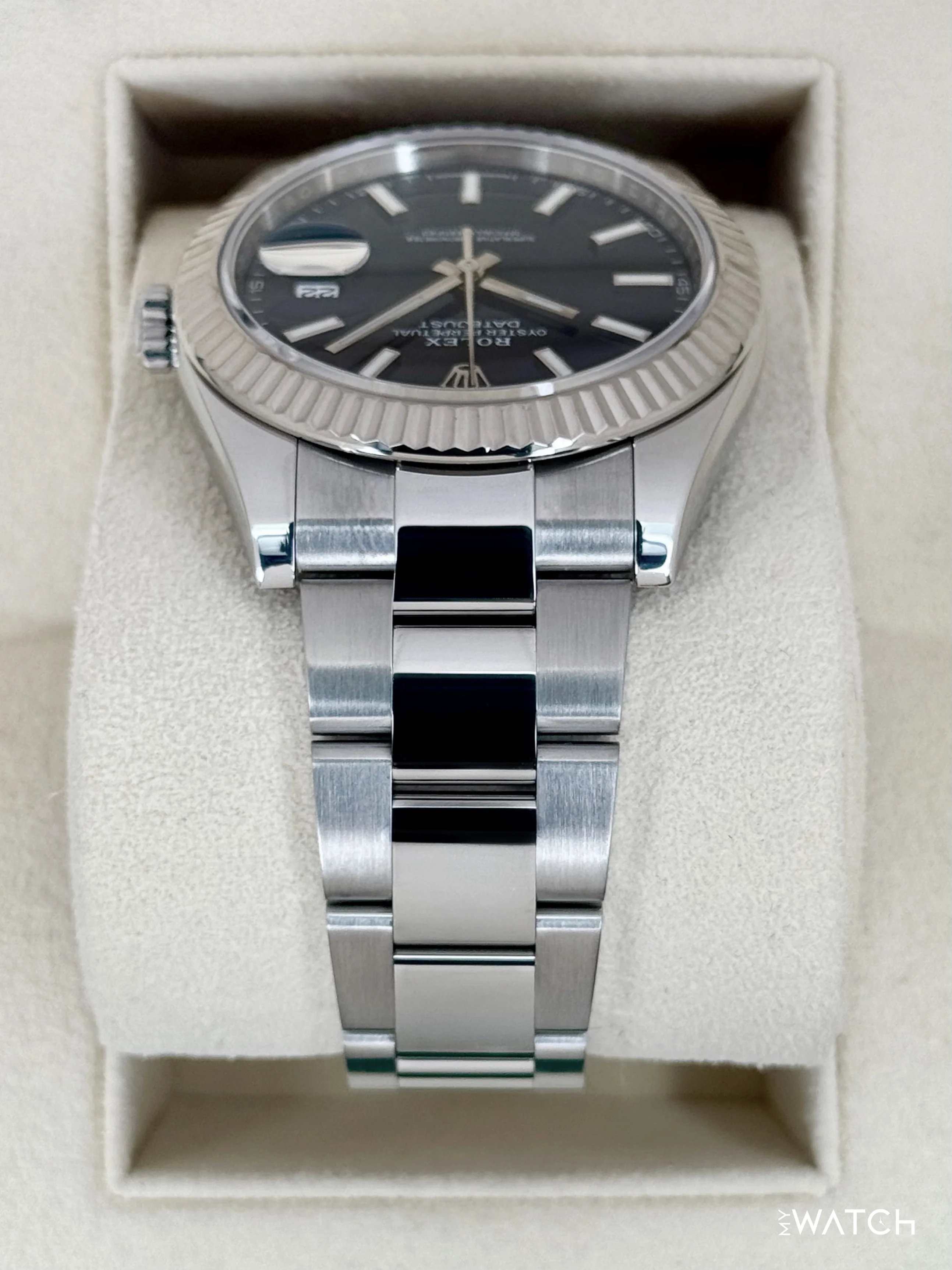 2021 Rolex Datejust 41mm 126334 Stainless Steel Oyster Blue Dial - Image 4