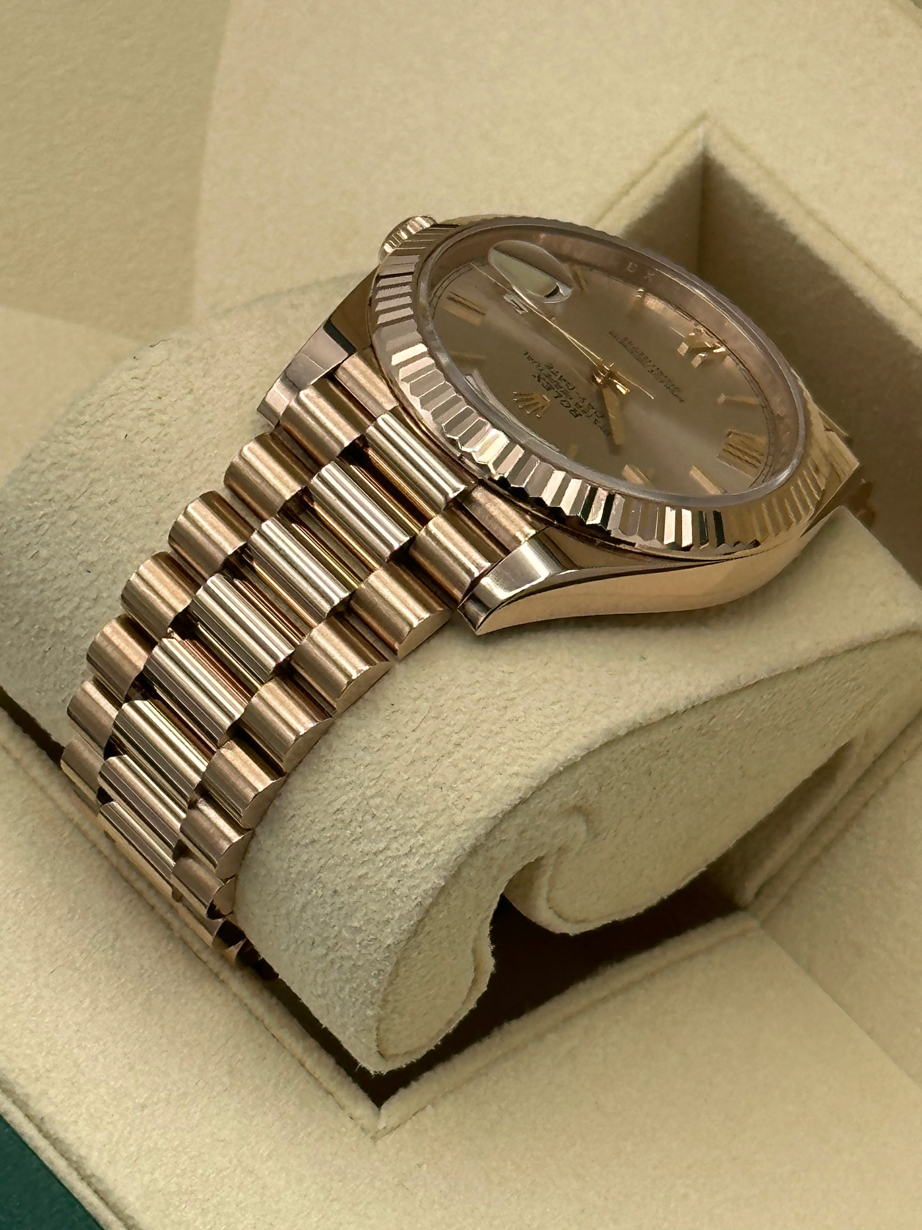 2021 Rolex Day-Date 40mm 228235 Presidential Rose Gold Sundust Dial - Image 5