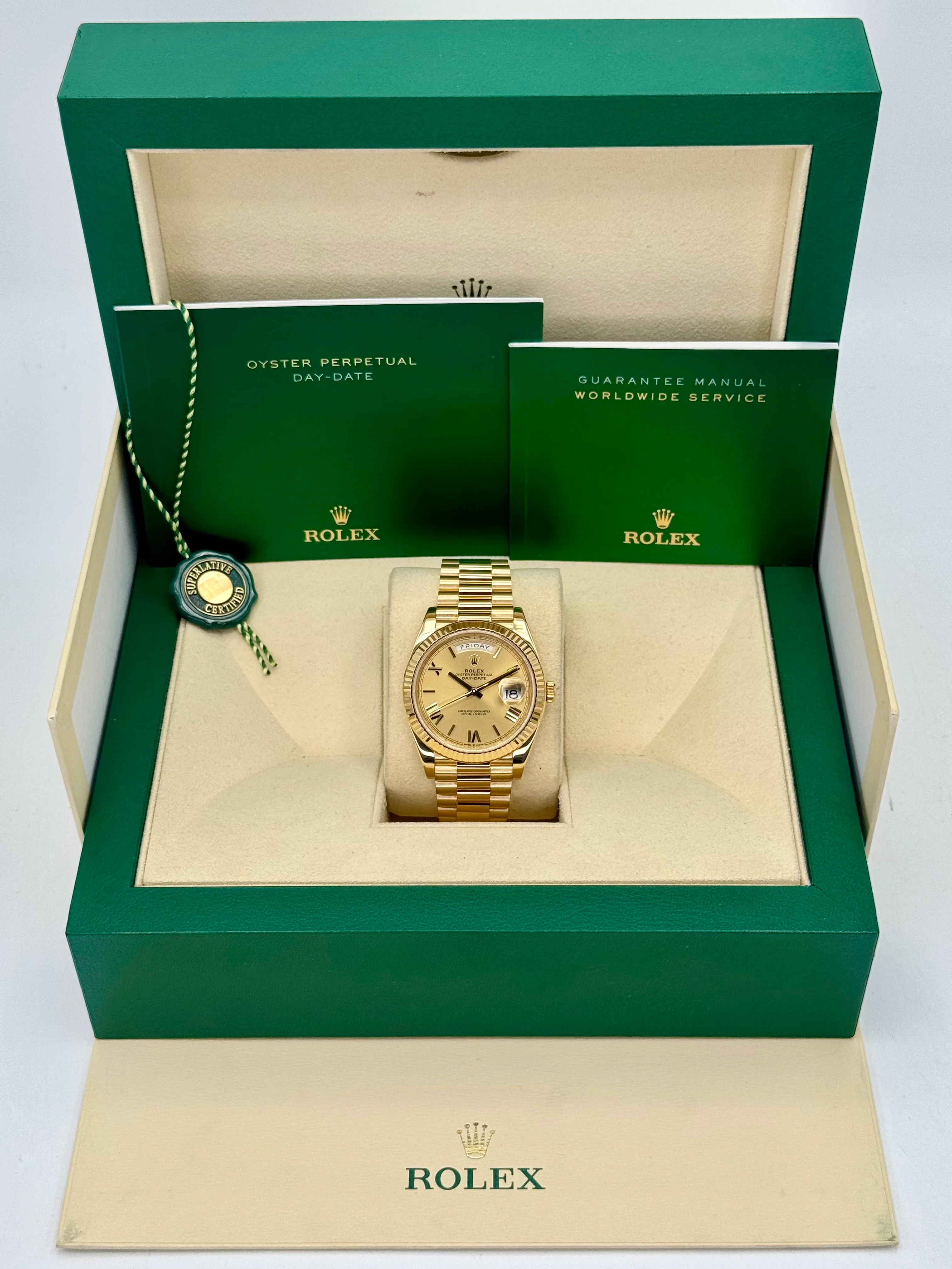 2021 Rolex Day-Date 40mm 228238 Presidential Champagne Dial - Image 11
