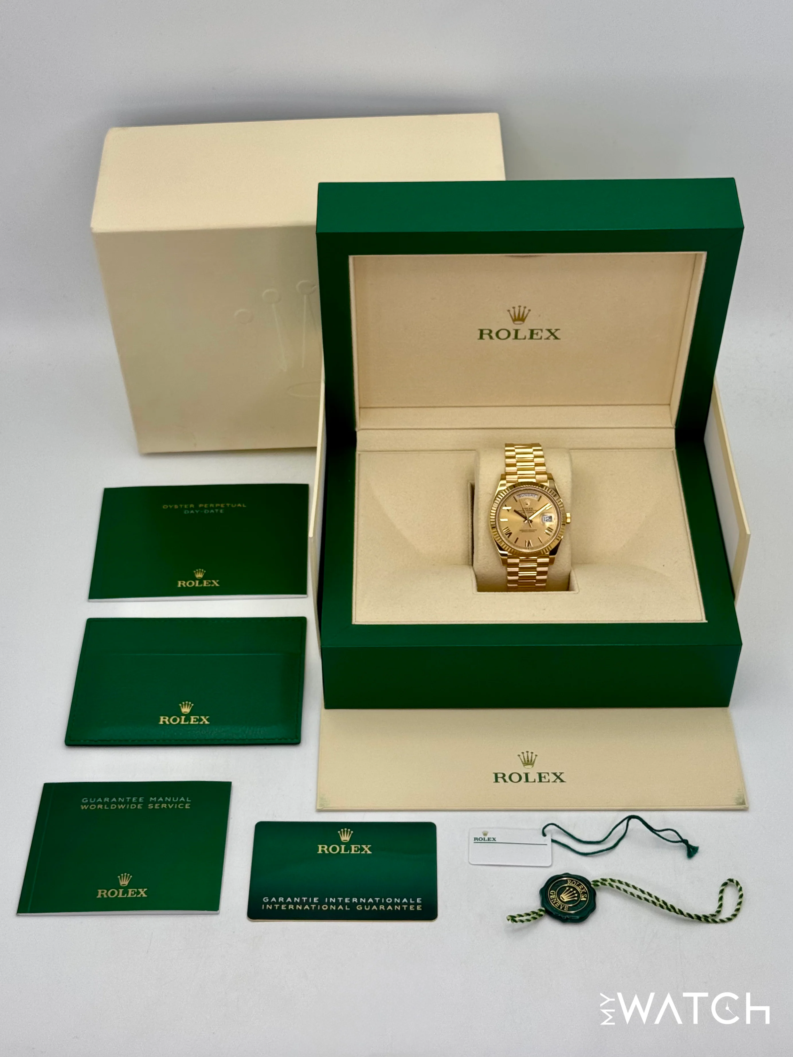 2021 Rolex Day-Date 40mm 228238 Presidential Champagne Roman Numeral Dial - Image 10