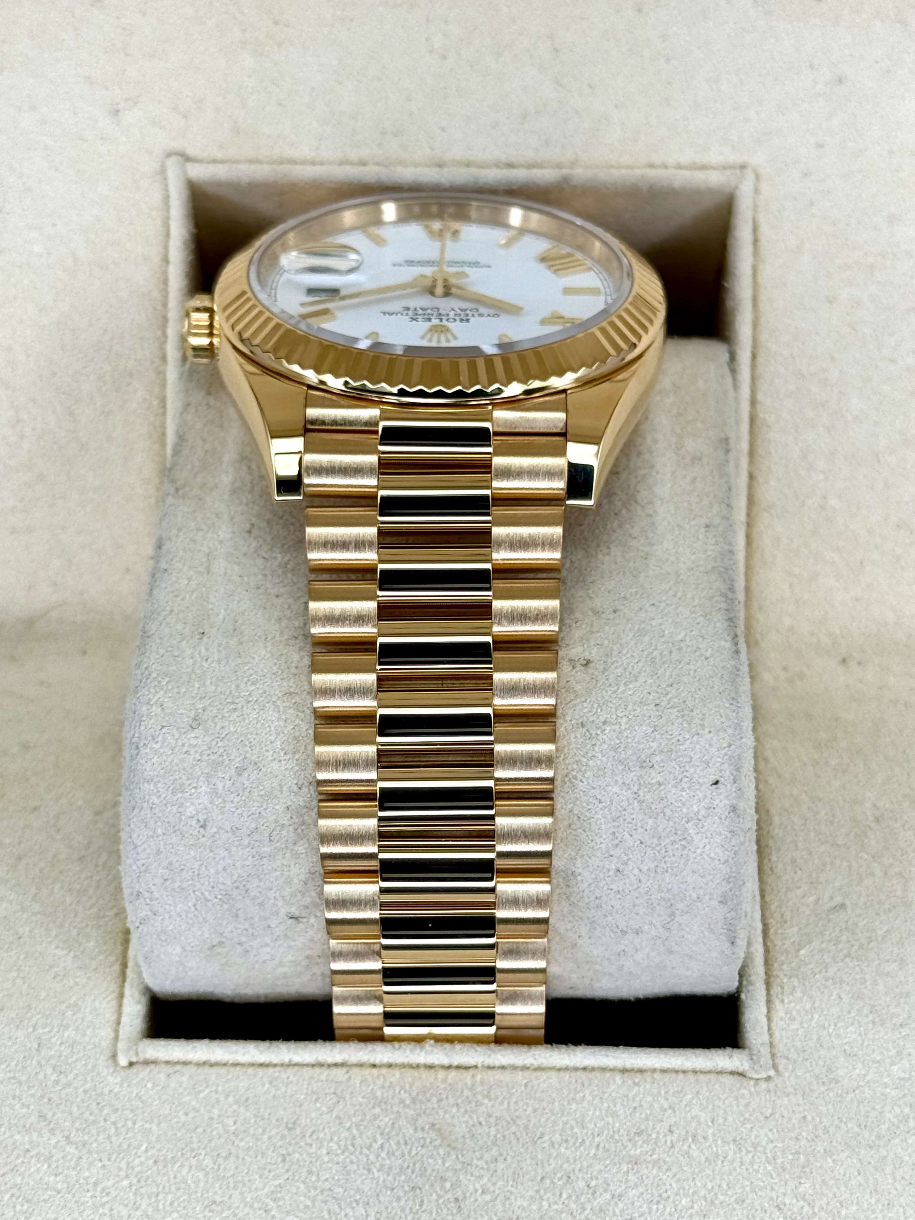 2021 Rolex Day-Date 40mm 228238 Presidential White Dial - Image 4