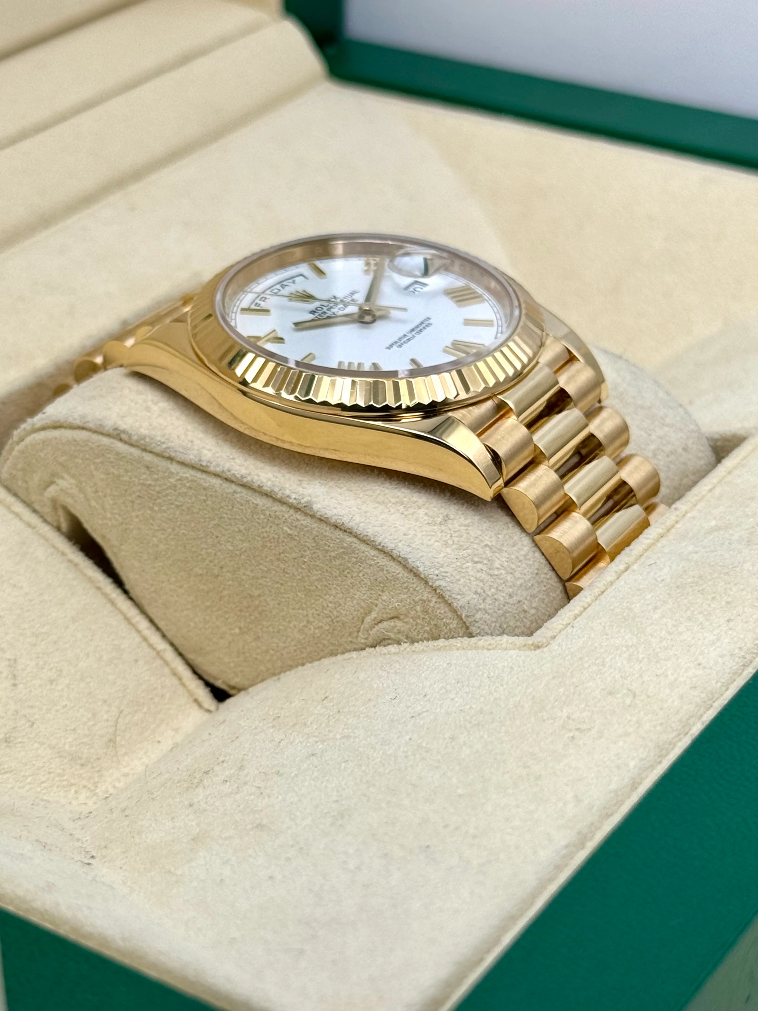 2021 Rolex Day-Date 40mm 228238 Presidential White Dial - Image 6
