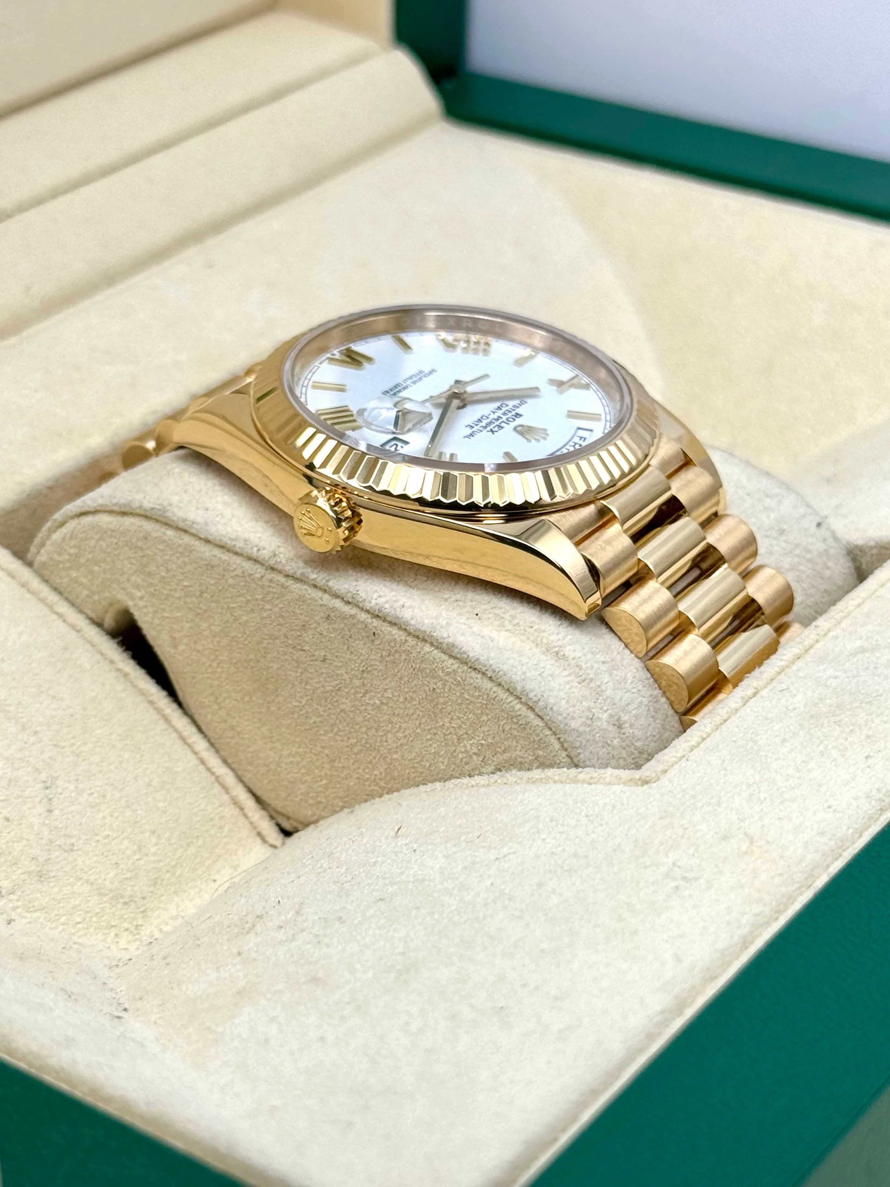 2021 Rolex Day-Date 40mm 228238 Presidential White Dial - Image 8