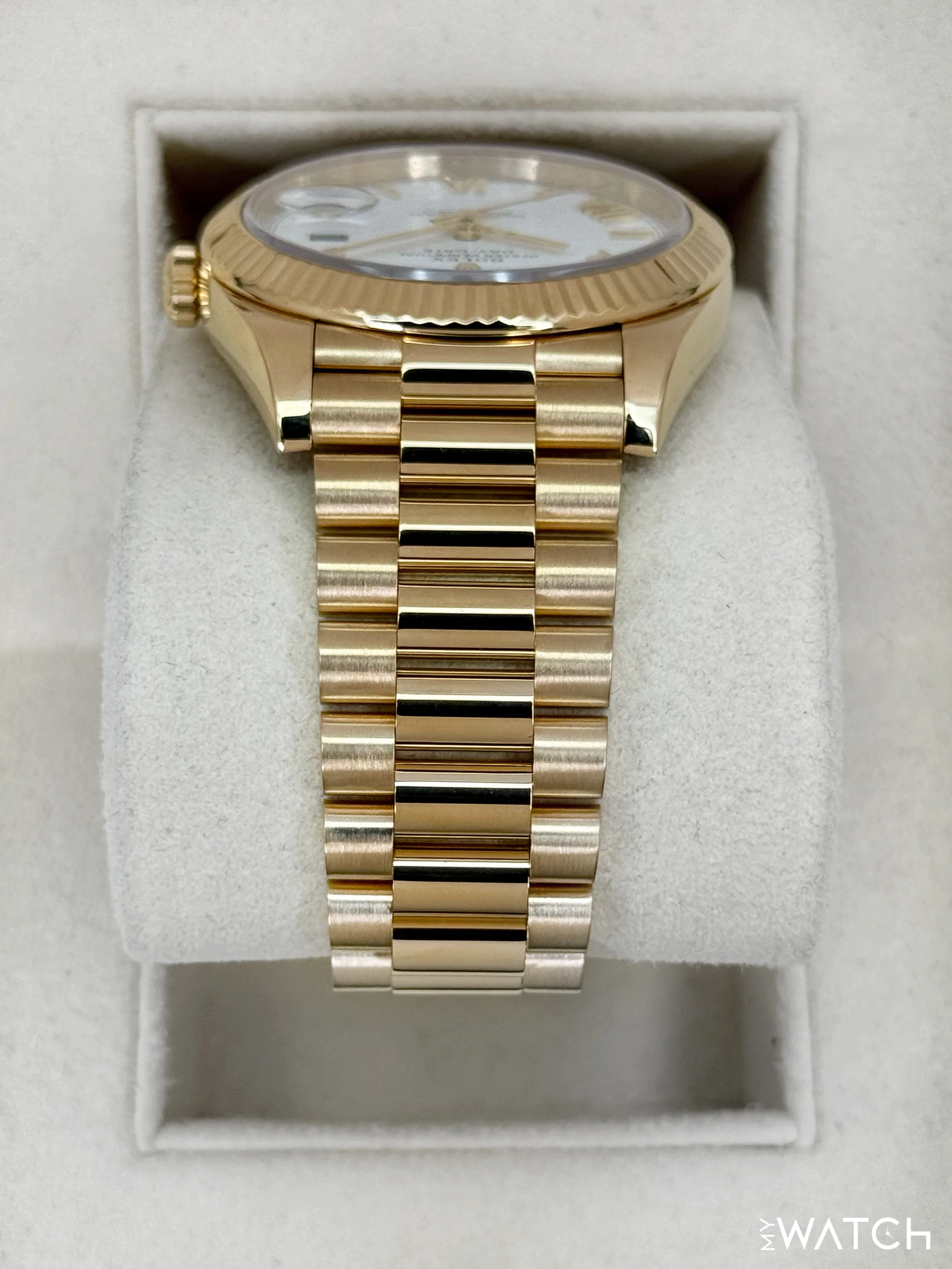 2021 Rolex Day-Date 40mm 228238 Presidential Roman Numeral White Dial - Image 4