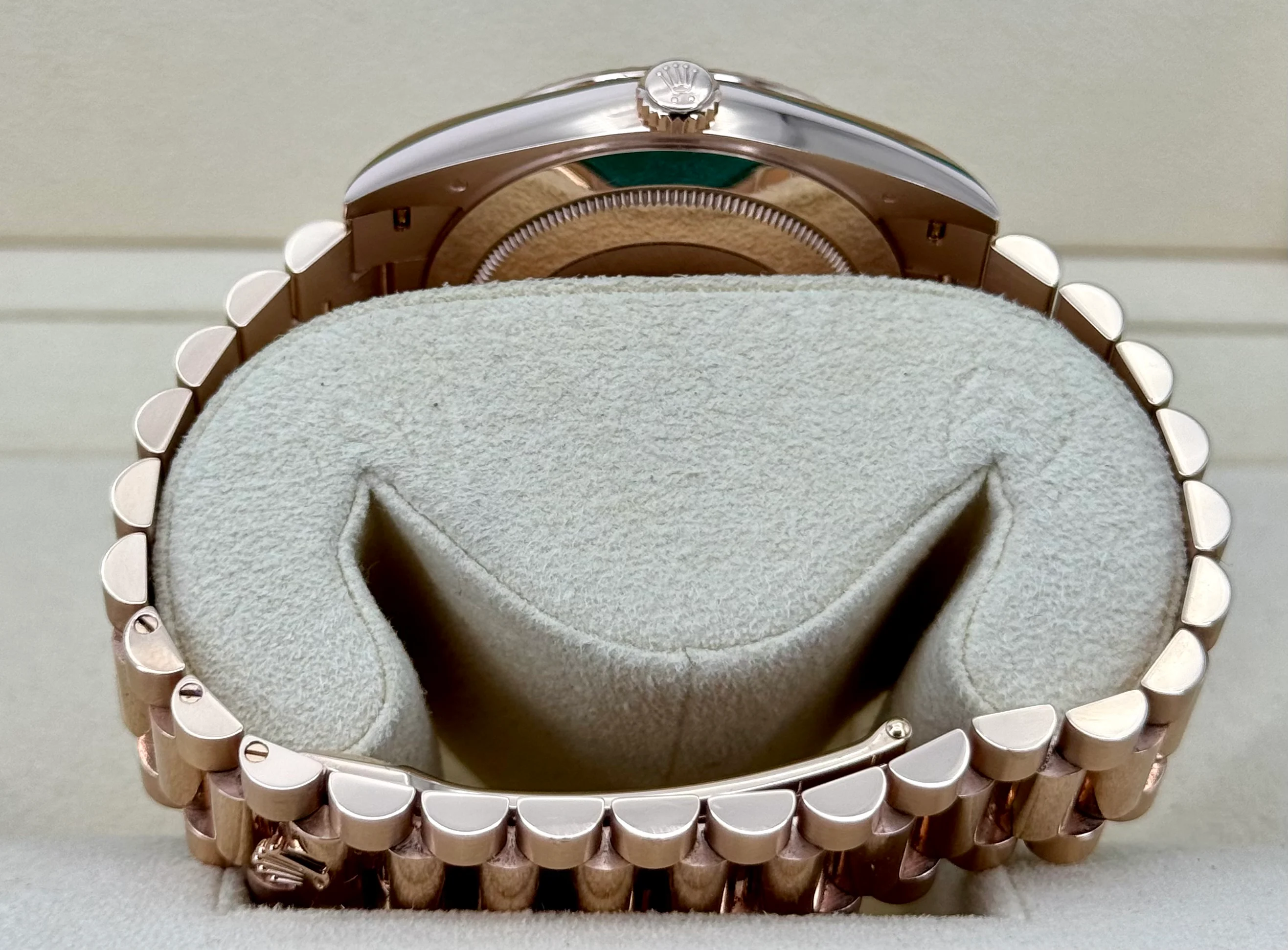 2021 Rolex Day-Date 40mm 228235 Presidential Rose Gold Chocolate Dial - Image 9