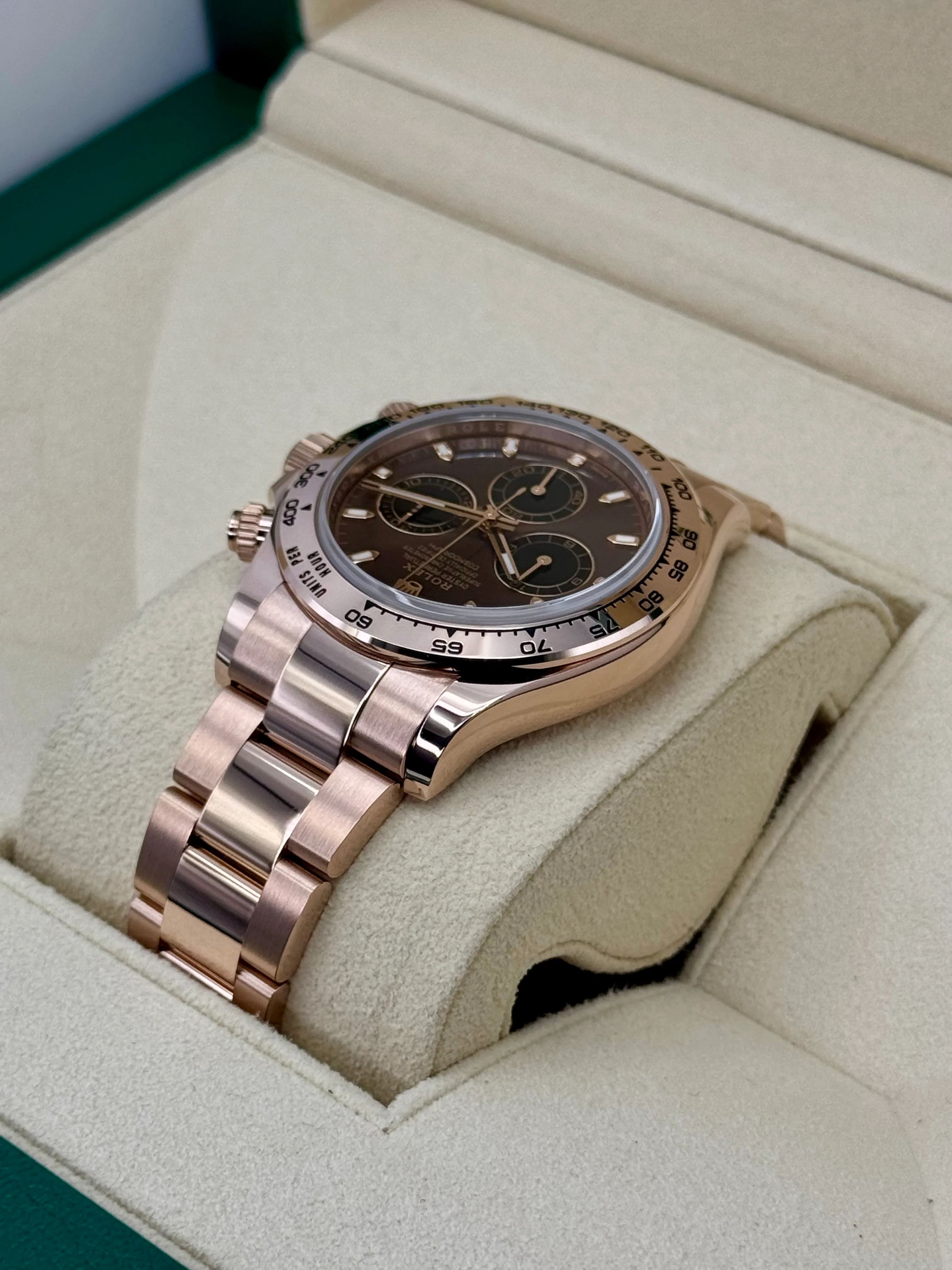 2021 Rolex Daytona 40mm 116505 Rose Gold Chocolate Dial - Image 7