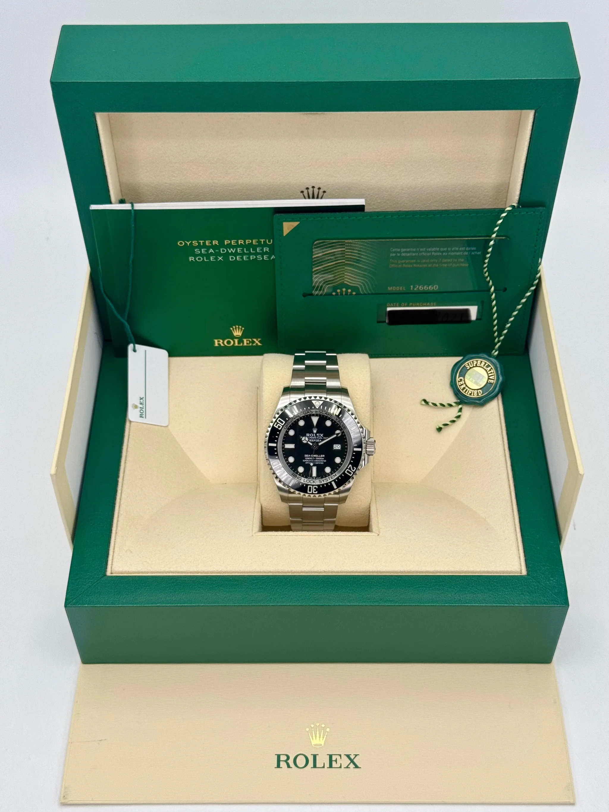 2021 Rolex Deepsea 44mm 126660 Stainless Steel Black Dial - Image 9