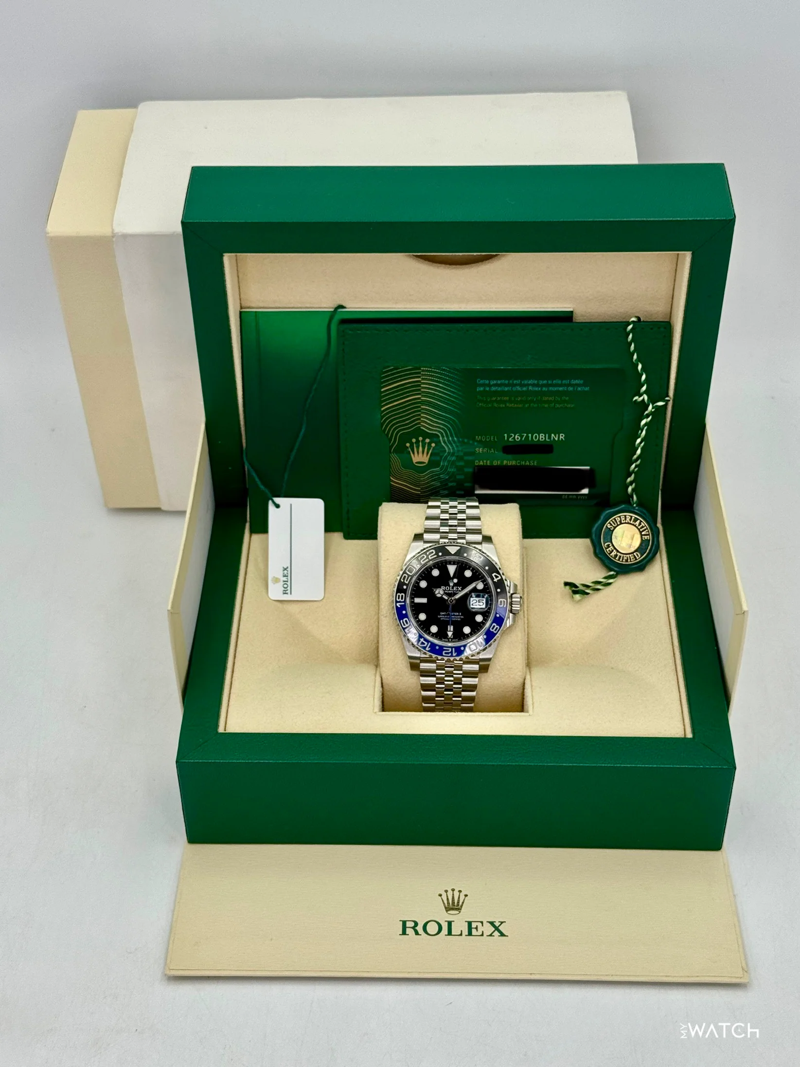 2021 Rolex GMT-Master II "Batgirl" 40mm 126710BLNR Jubilee - Image 9