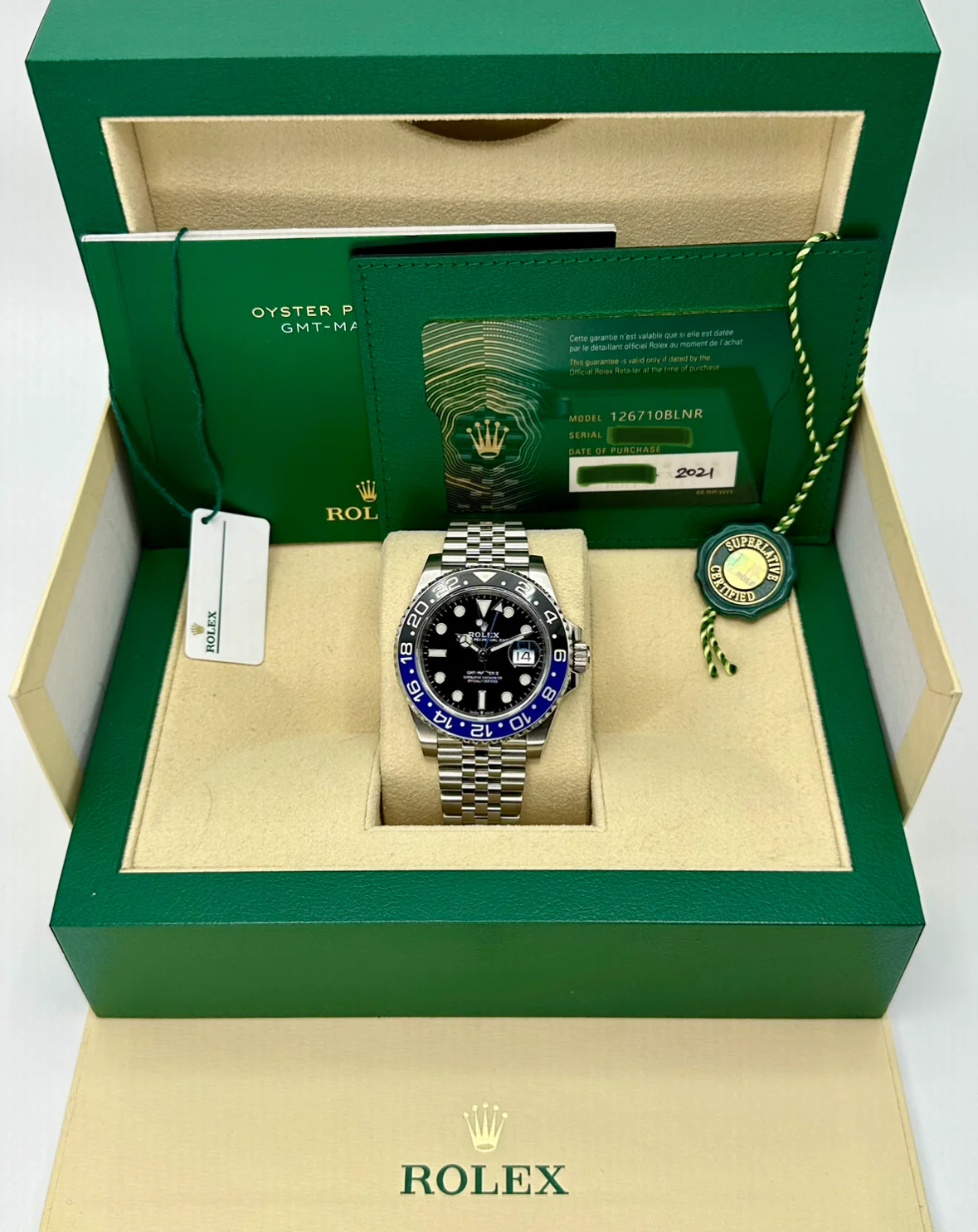 2021 Rolex GMT-Master II "Batgirl" 40mm 126710BLNR Jubilee Black Dial - Image 11