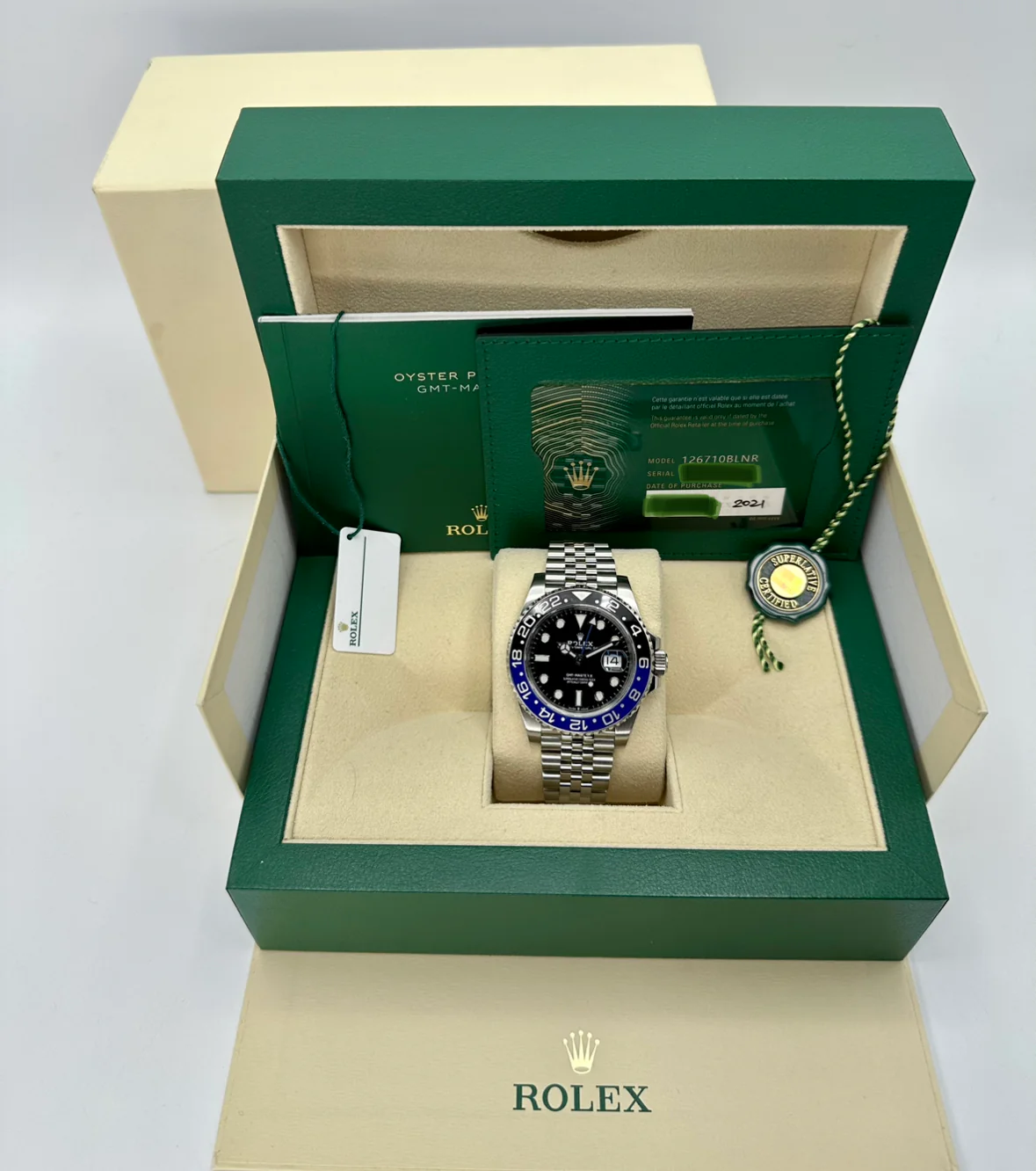 2021 Rolex GMT-Master II "Batgirl" 40mm 126710BLNR Jubilee Black Dial - Image 12
