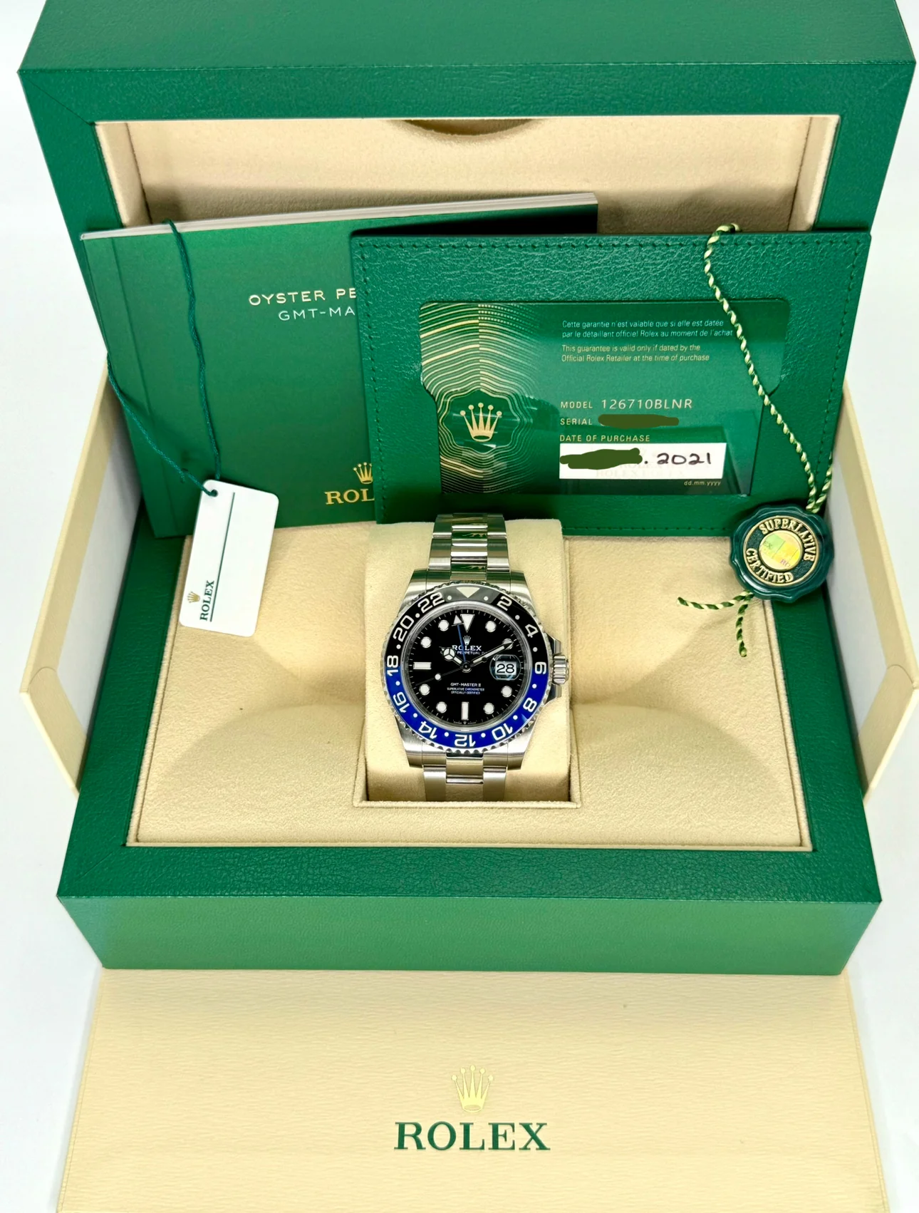2021 Rolex GMT-Master II "Batman" 40mm 126710BLNR Oyster - Image 11