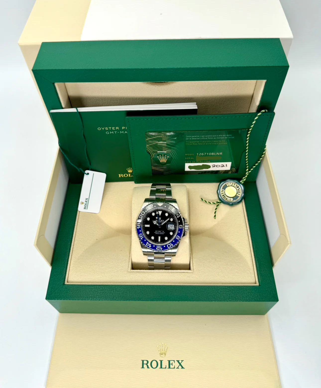 2021 Rolex GMT-Master II "Batman" 40mm 126710BLNR Oyster - Image 12