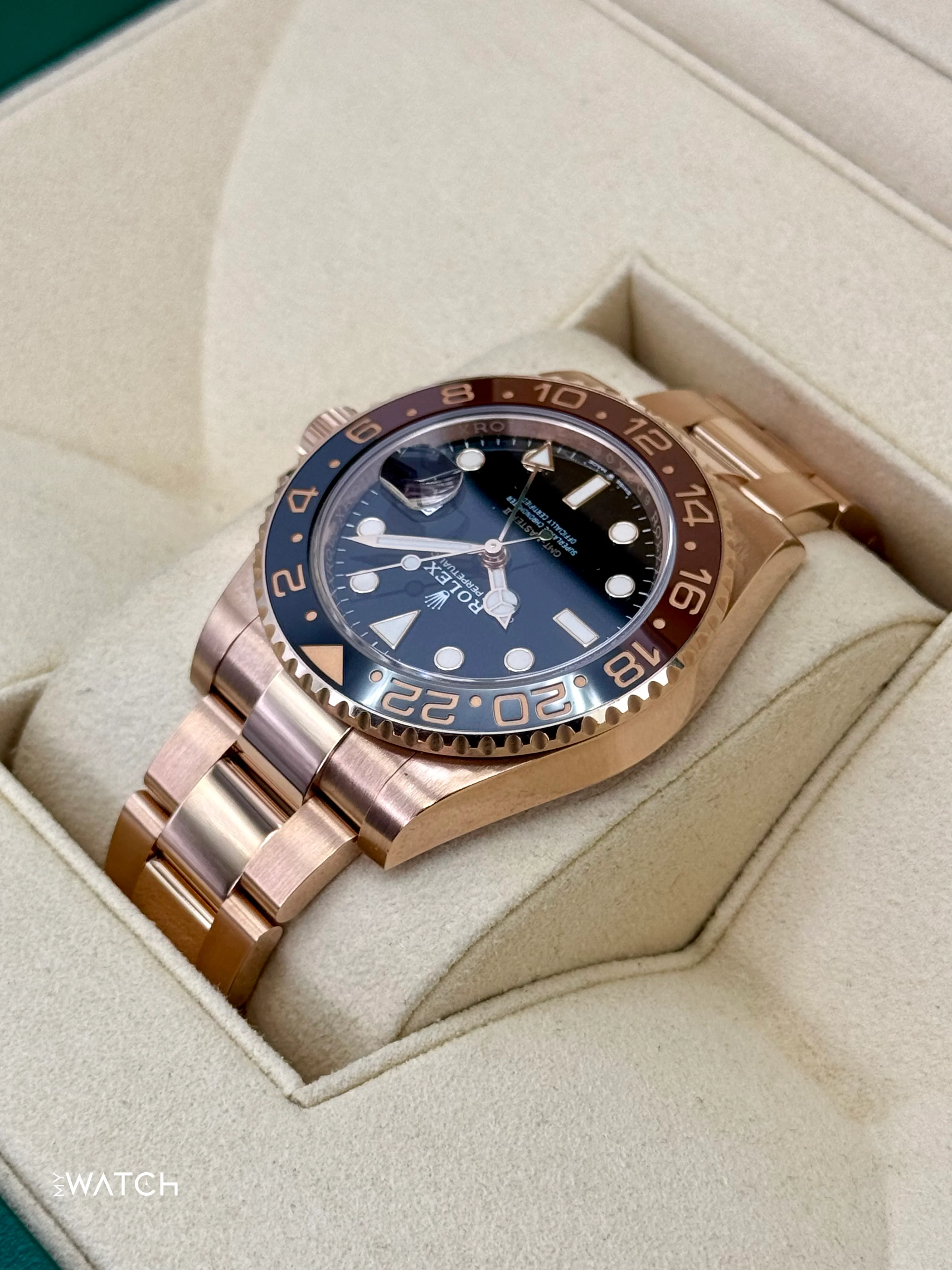 2021 Rolex GMT-Master II "Rootbeer" 40mm 126715CHNR Rose Gold - Image 7