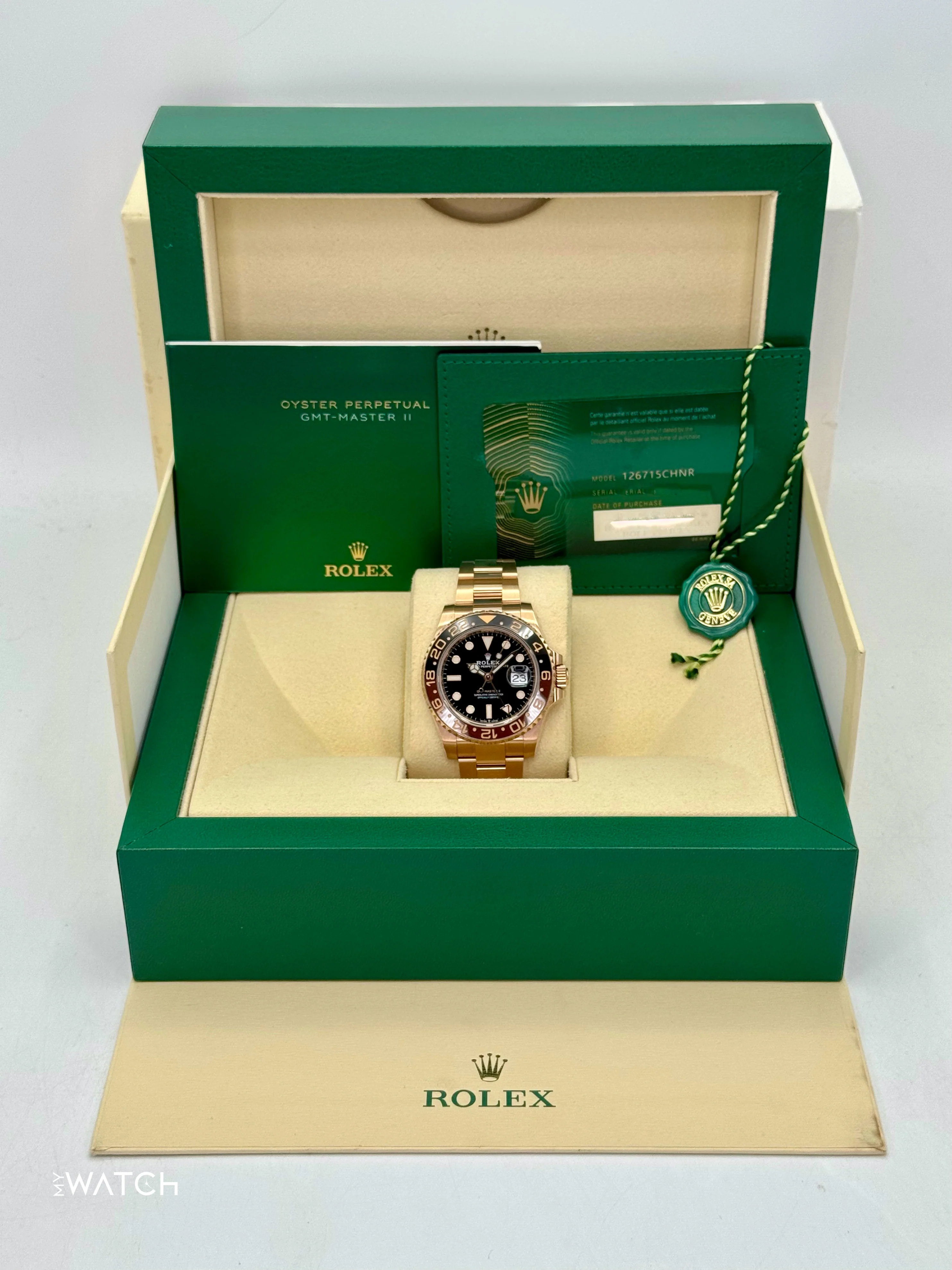 2021 Rolex GMT-Master II "Rootbeer" 40mm 126715CHNR Rose Gold - Image 9