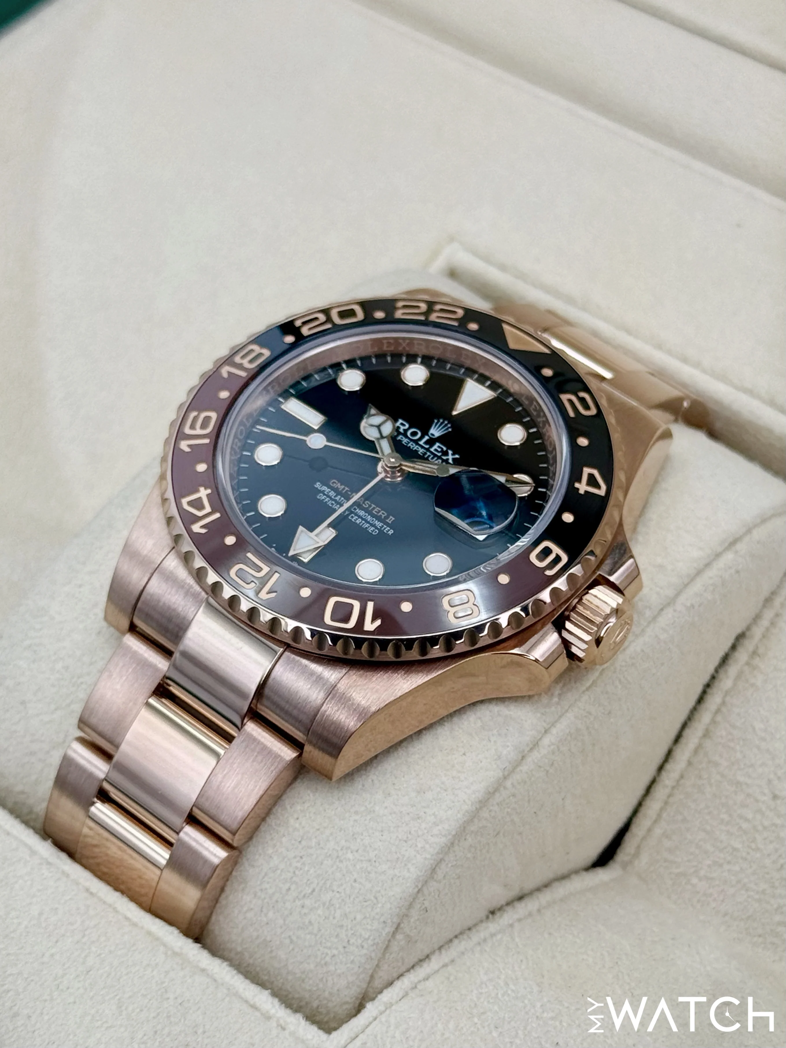 2021 Rolex GMT-Master II "Rootbeer" 40mm 126715CHNR Rose Gold - Image 5