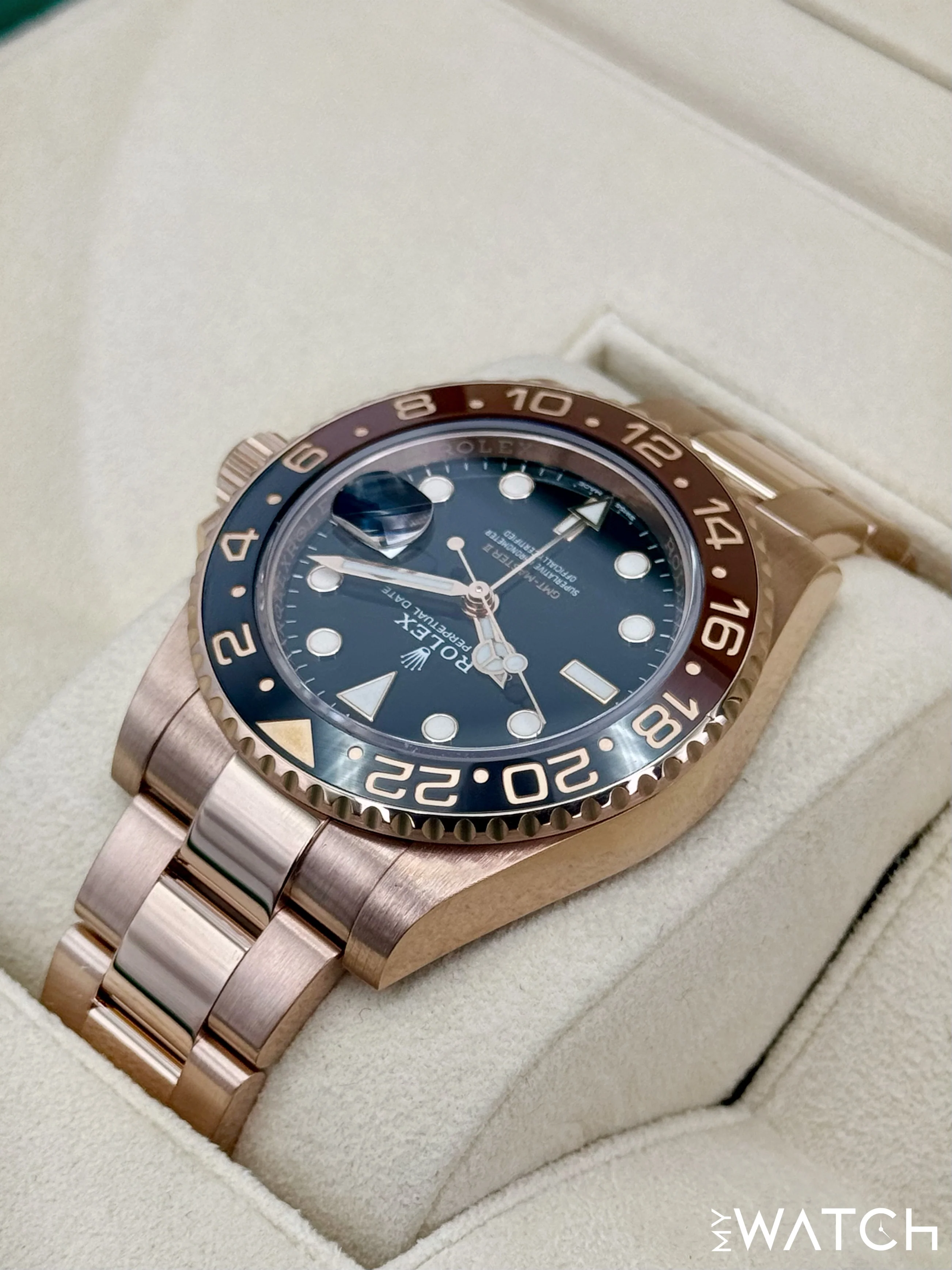 2021 Rolex GMT-Master II "Rootbeer" 40mm 126715CHNR Rose Gold - Image 7