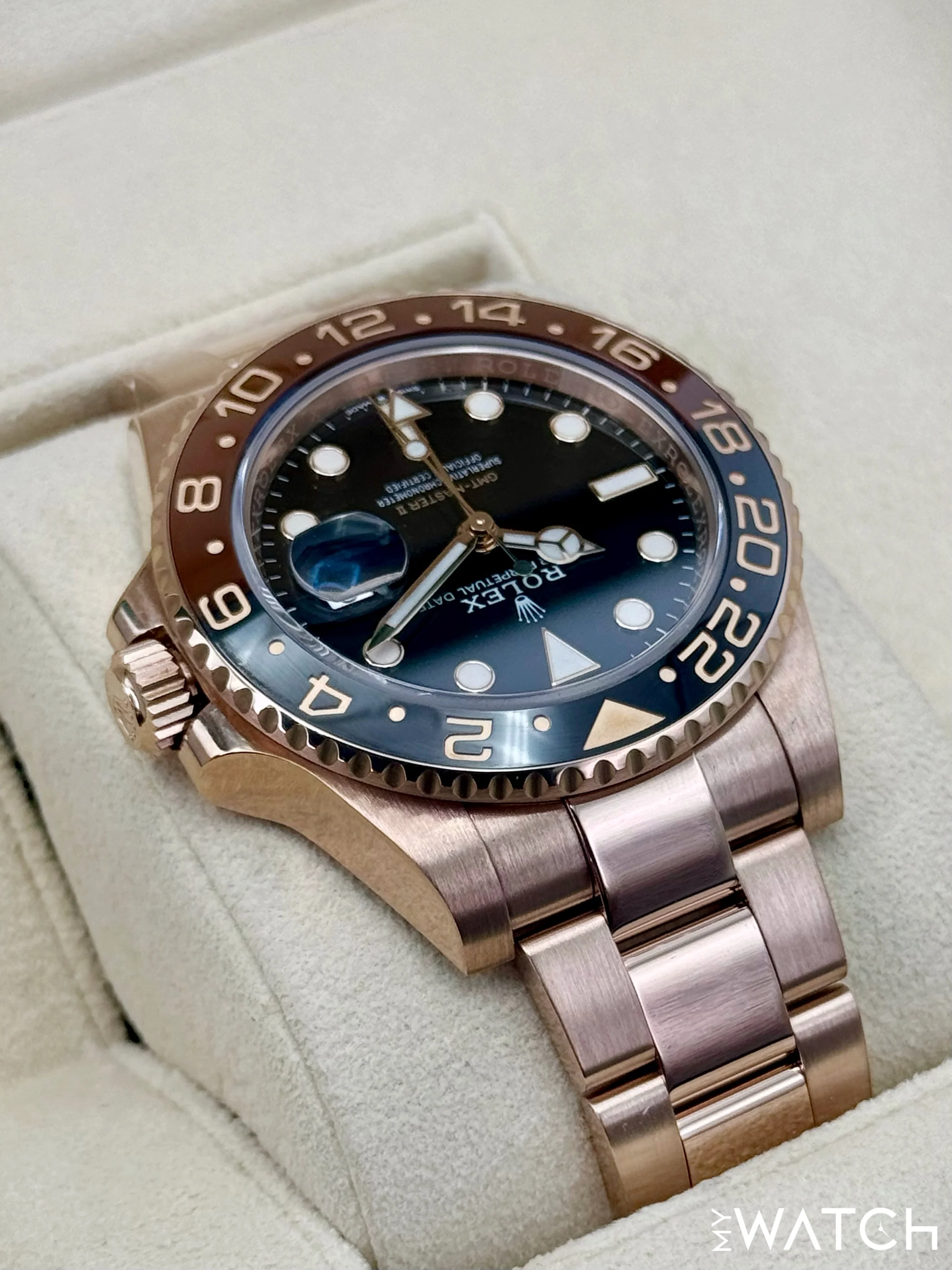 2021 Rolex GMT-Master II "Rootbeer" 40mm 126715CHNR Rose Gold - Image 8