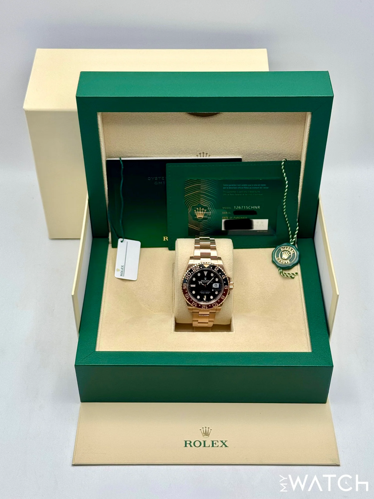 2021 Rolex GMT-Master II "Rootbeer" 40mm 126715CHNR Rose Gold - Image 9
