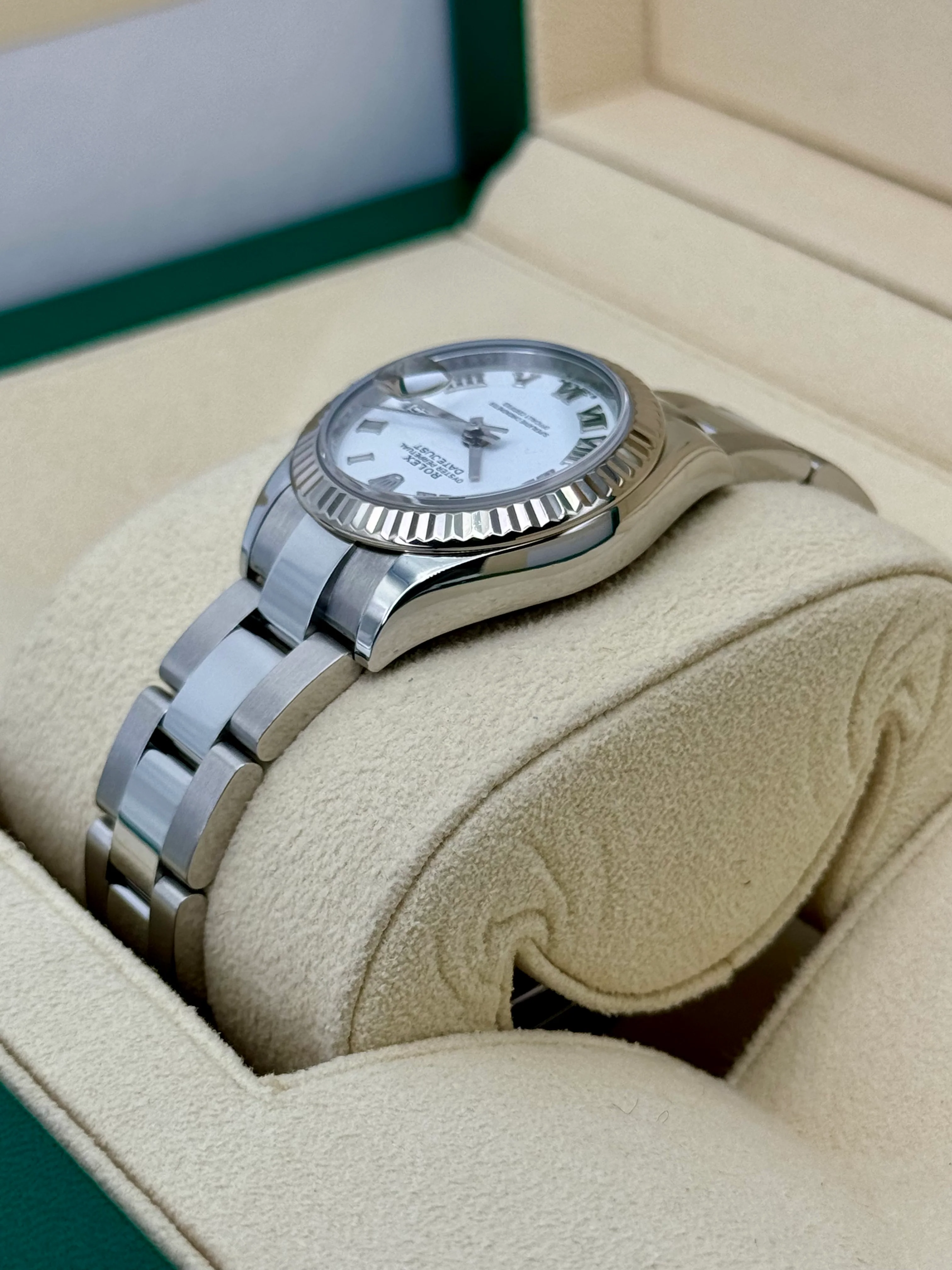 2021 Rolex Lady Datejust 28mm 279174 Stainless Steel Oyster White Dial - Image 7
