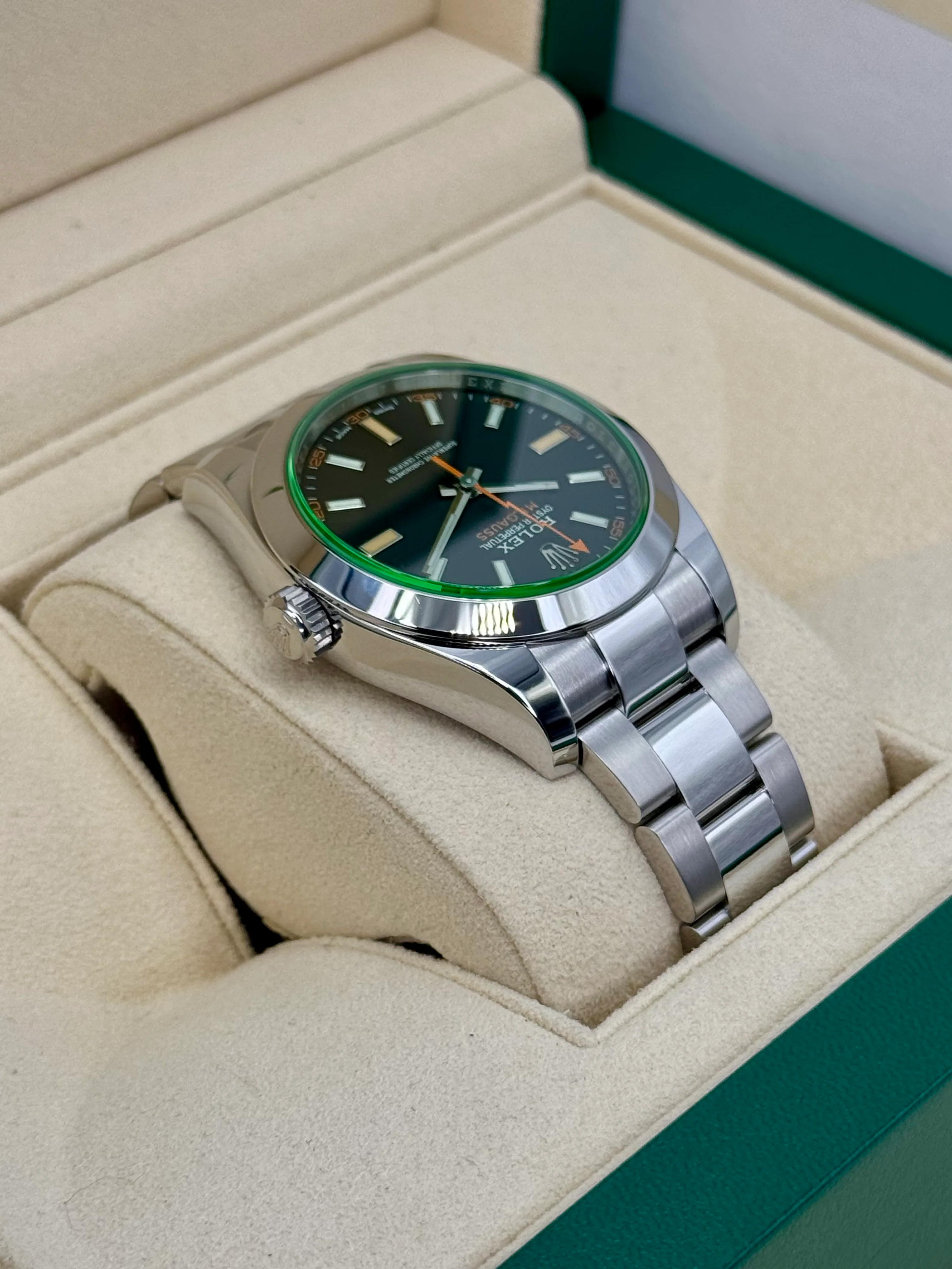 2021 Rolex Milgauss 40mm 116400GV Stainless Steel Black Dial - Image 8