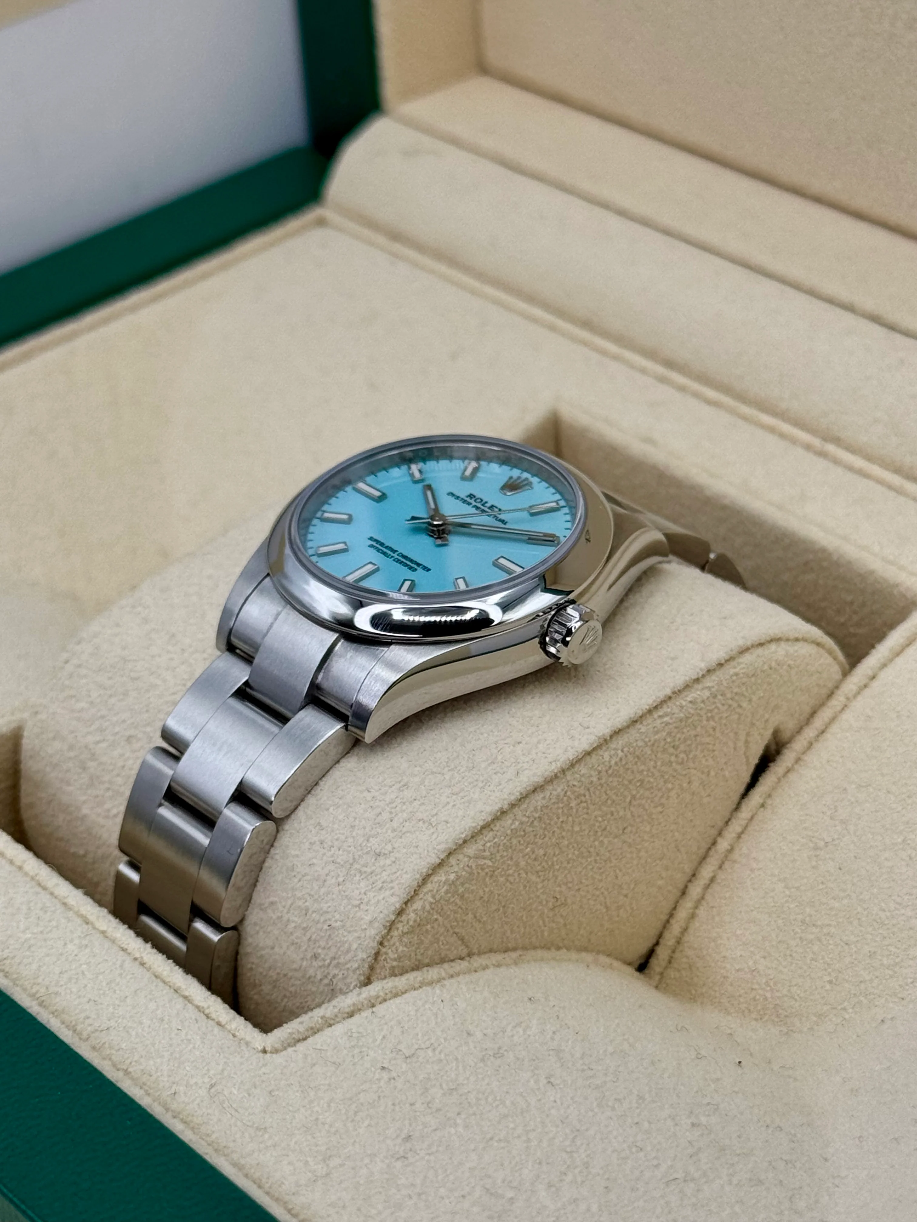 2021 Rolex Oyster Perpetual 31mm 277200 Turquoise Tiffany Blue Dial - Image 5