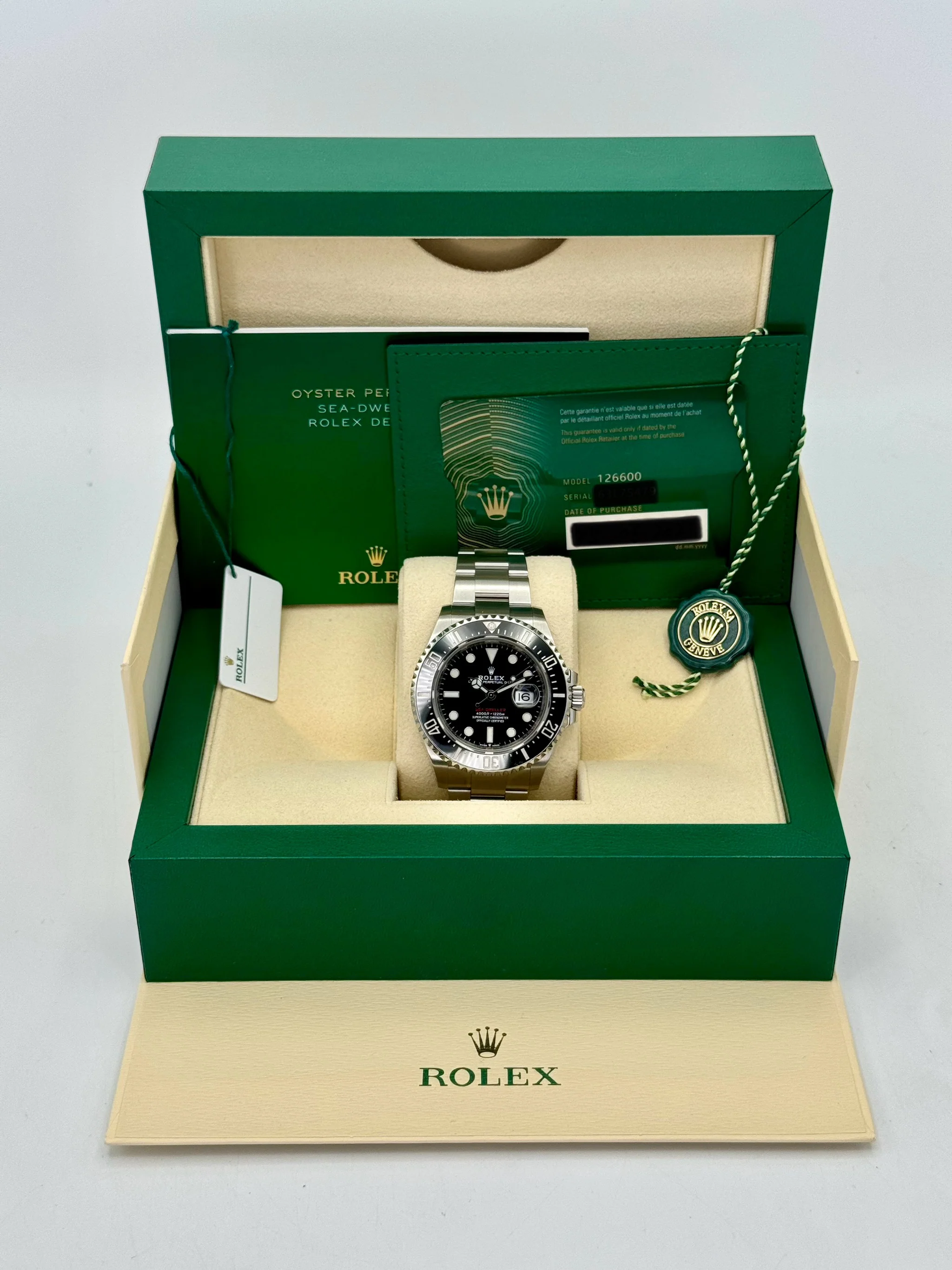 2021 Rolex Sea-Dweller 43mm 126600 Stainless Steel Black Dial - Image 11