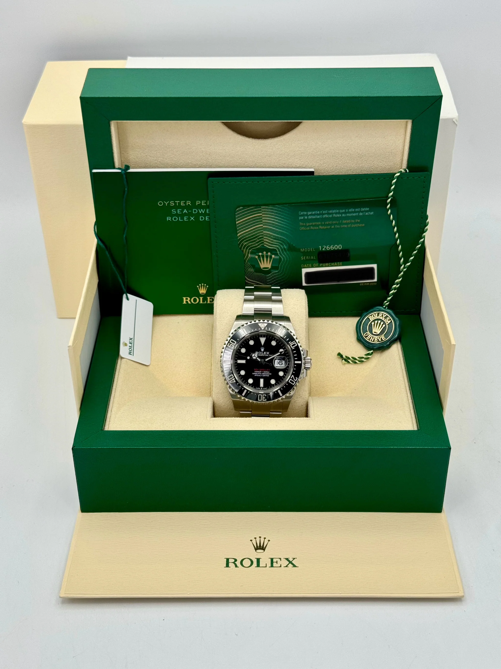 2021 Rolex Sea-Dweller 43mm 126600 Stainless Steel Black Dial - Image 12