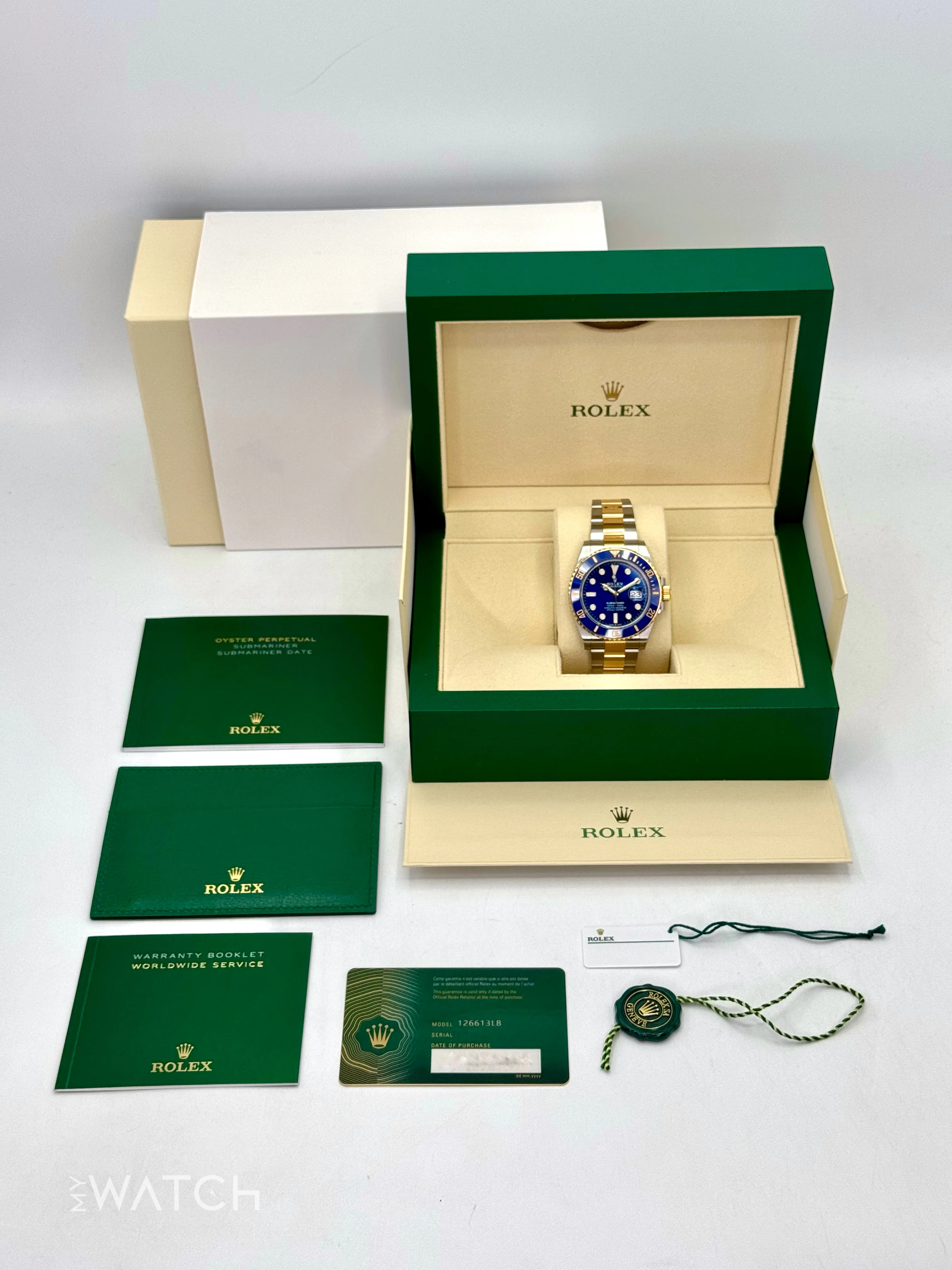 2021 Rolex Submariner "Bluesy" 41mm 126613LB Two-Tone Blue Dial - Image 10