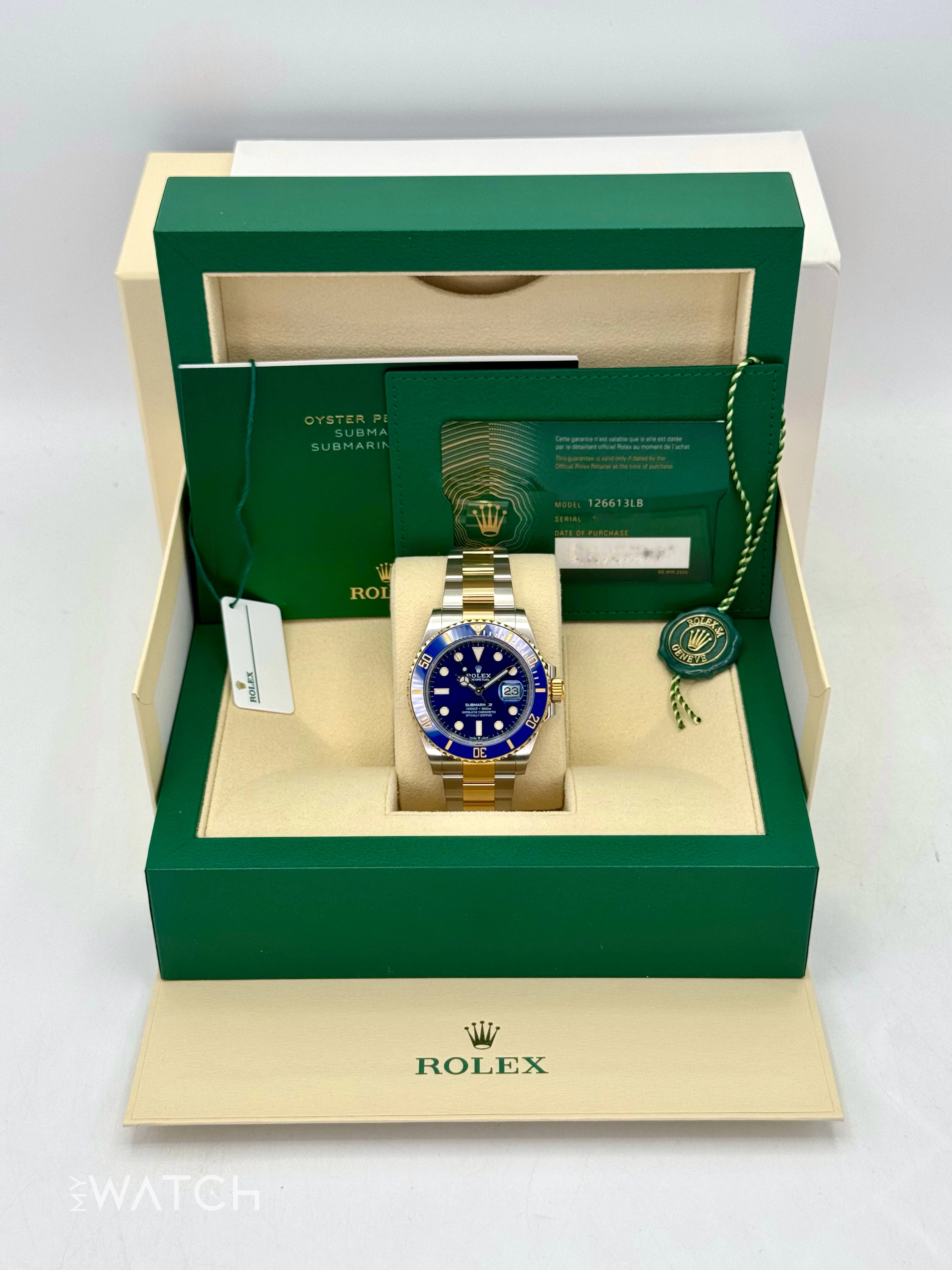 2021 Rolex Submariner "Bluesy" 41mm 126613LB Two-Tone Blue Dial - Image 9