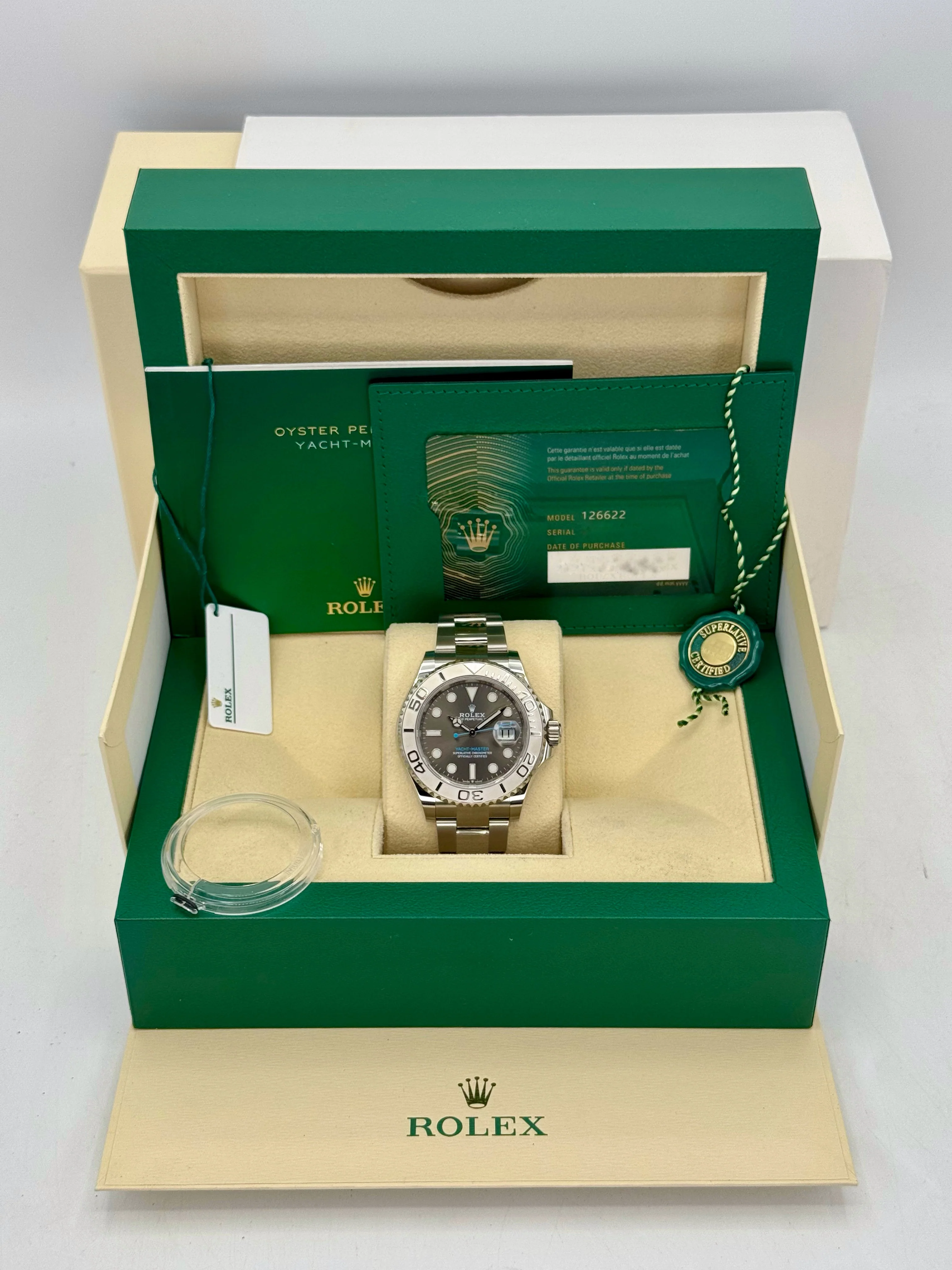 NEW 2021 Rolex Yacht-Master 40mm 126622 Stainless Steel Slate Dial - Image 10